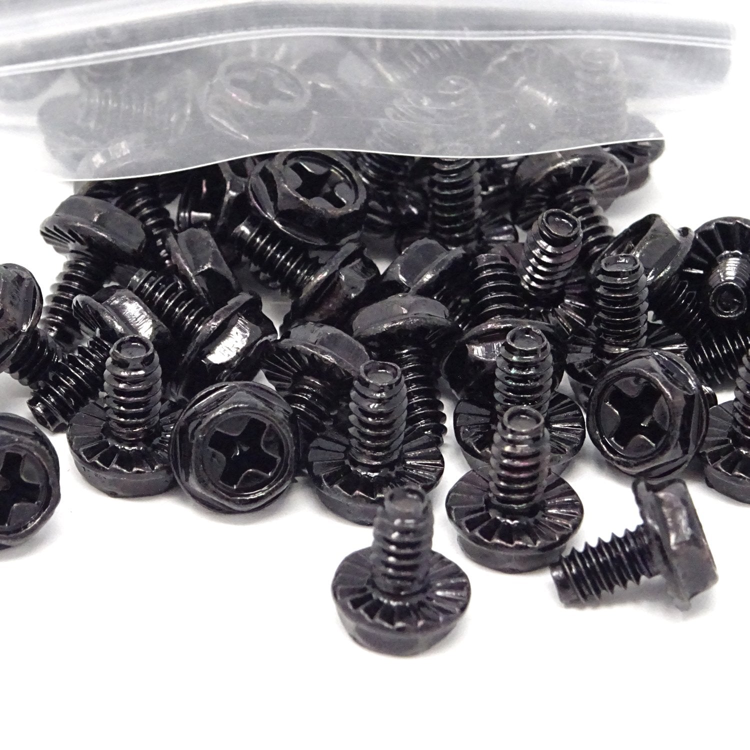 Honbay 100Pcs 6# 32X6 Hex Phillips Head Replacement Pc Computer Case Mounting Screws Fastener For Building Repairing And Maintai