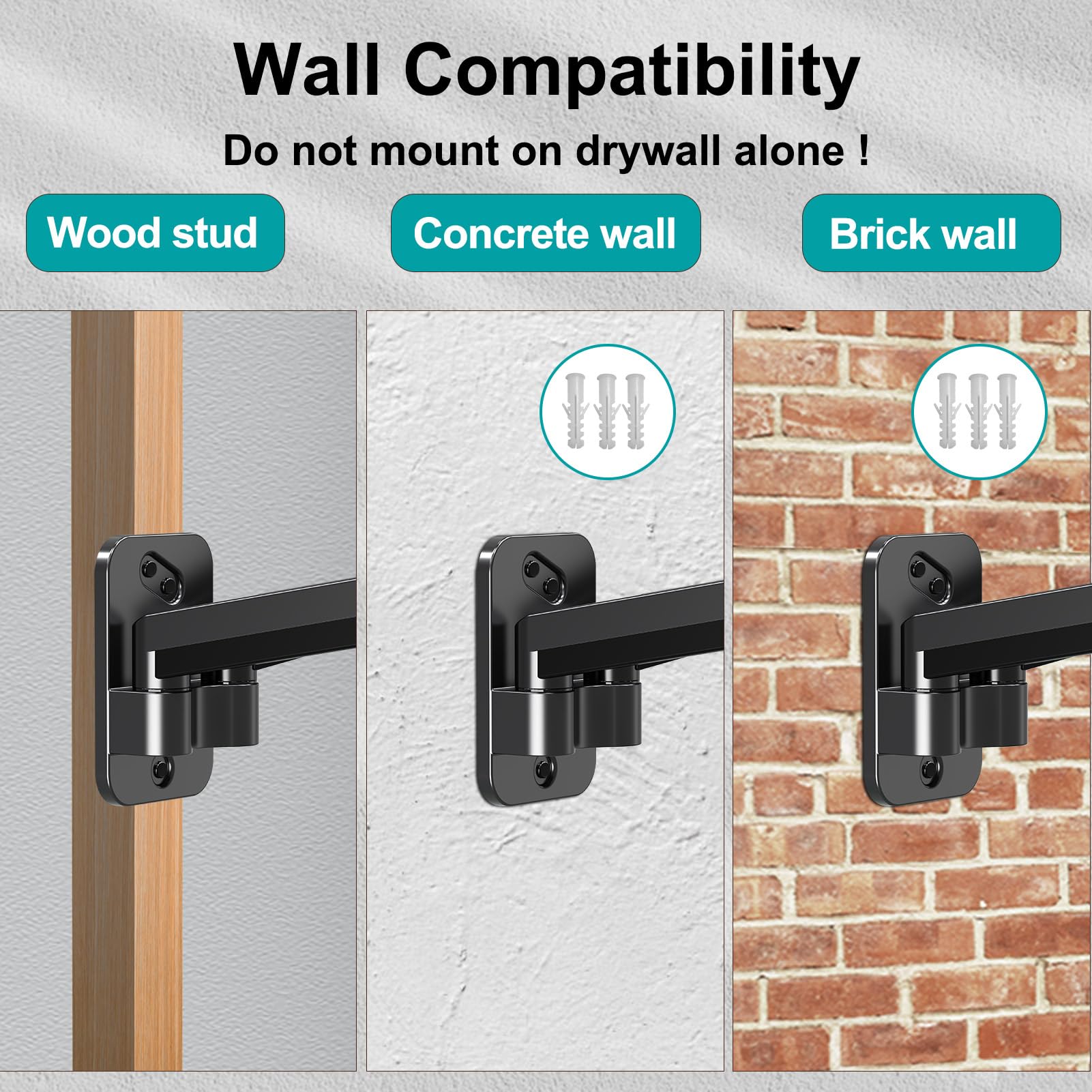 Mount Pro Dual Monitor Wall Mount For 13 To 32 Inch Computer Screens, Gas Spring Arm For 2 Monitors, Each Holds Up To 17.6Lbs, F