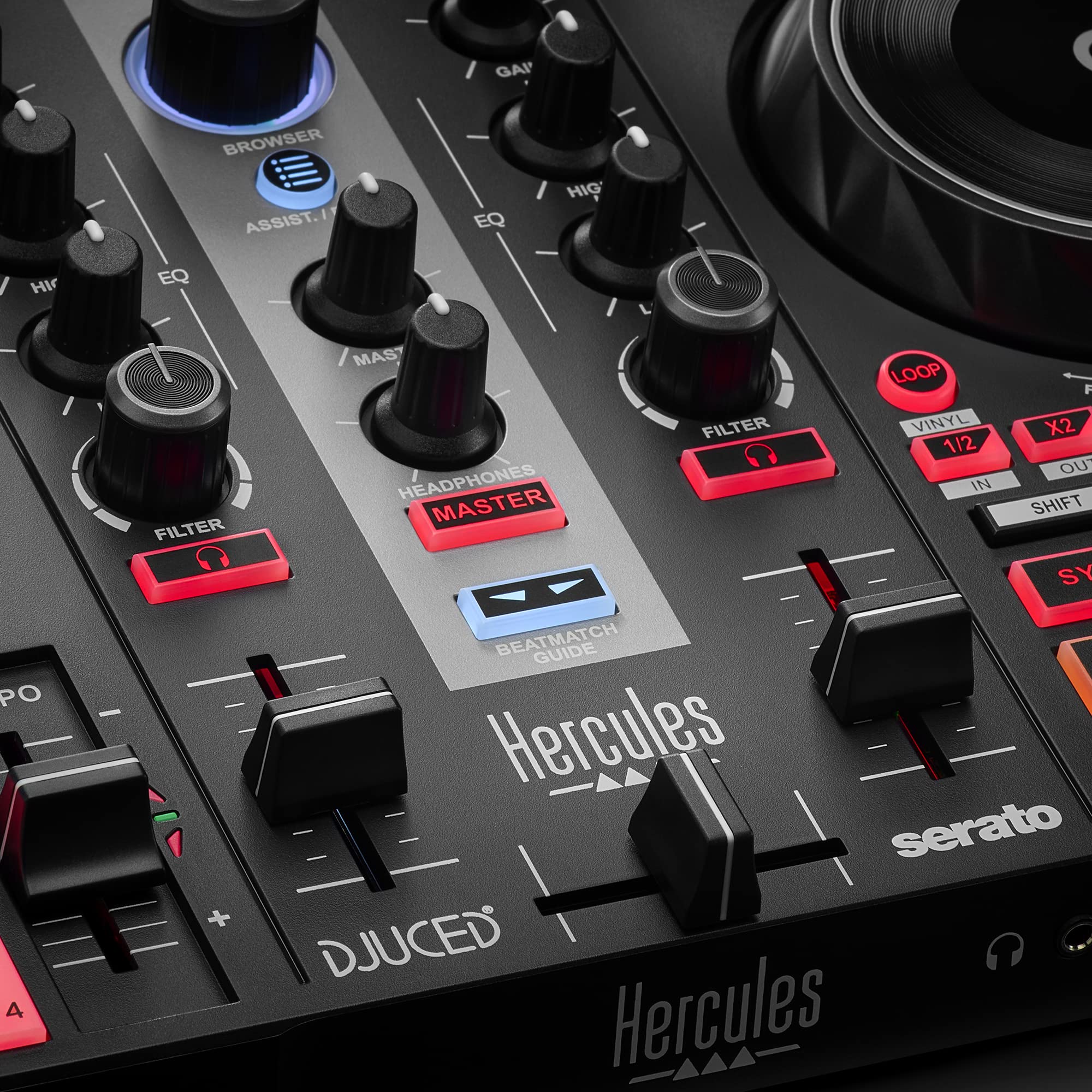 Hercules Djcontrol Inpulse 200 Mk2   Ideal Dj Controller For Learning To Mix   Software And Tutorials Included, Black