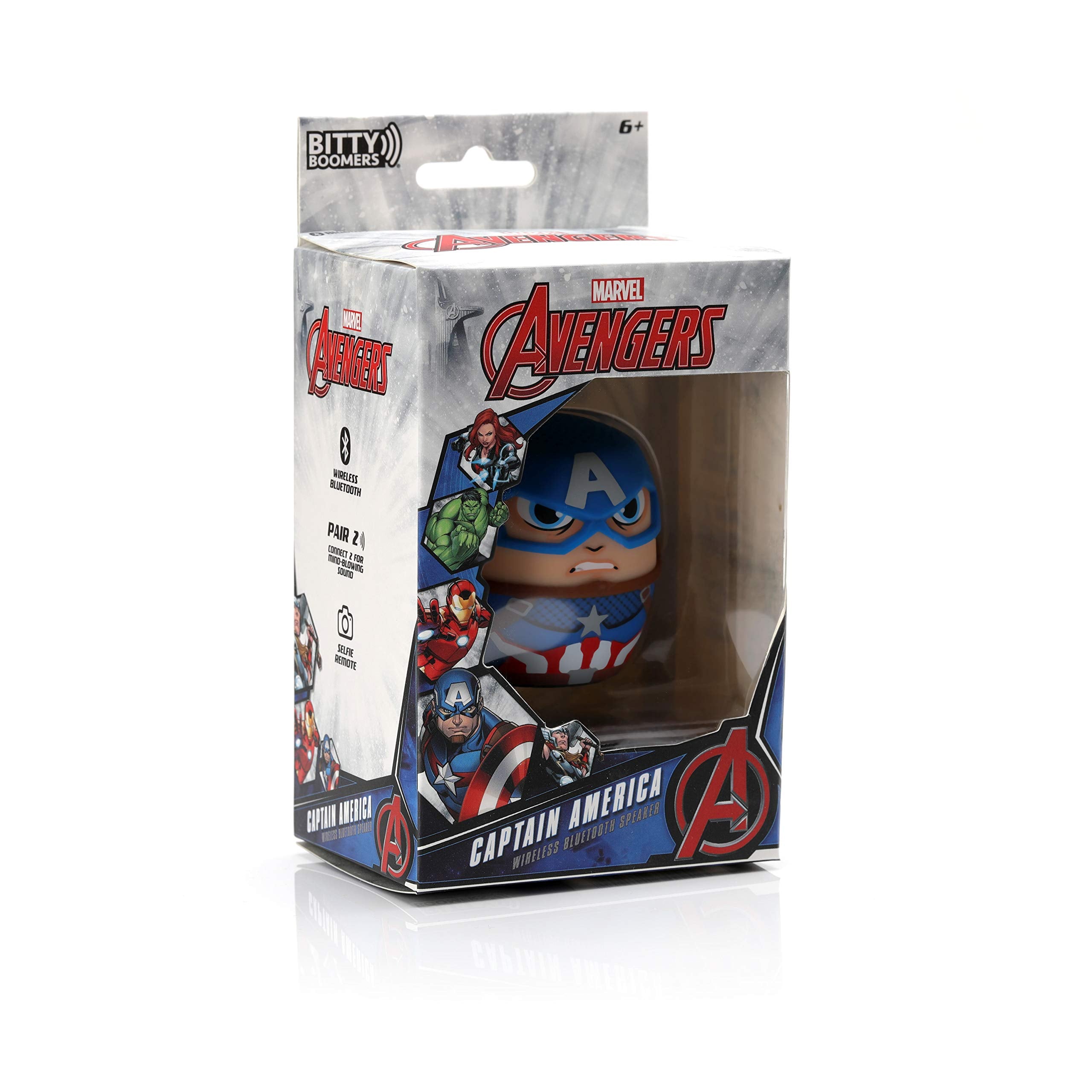 Bitty Boomers Marvel: Captain America   Mini Bluetooth Speaker