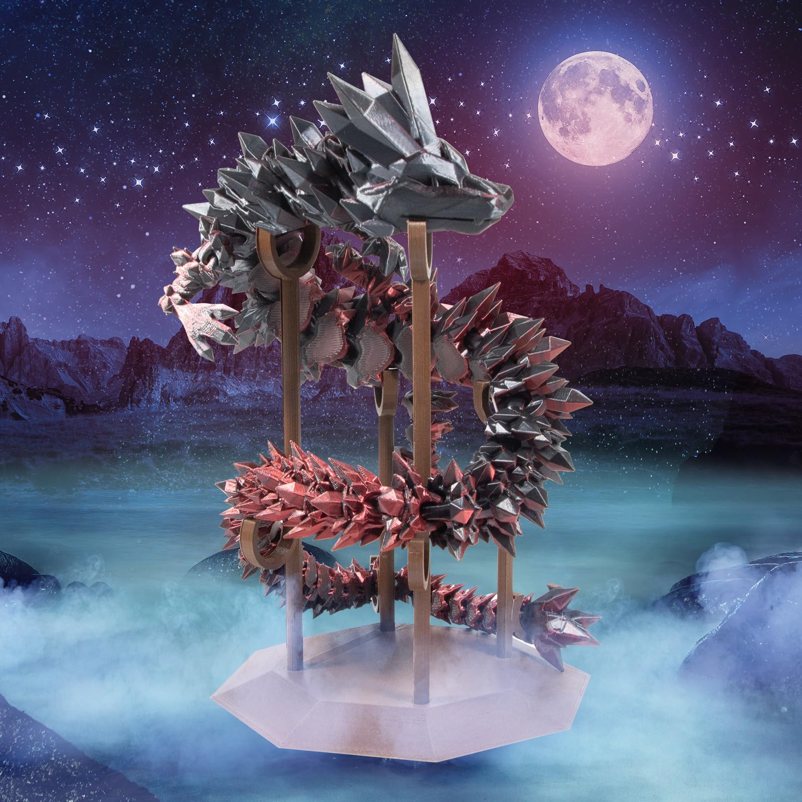 Isanmate 3D Printer Filament, Pla Filament 1.75Mm Silk Pla Red Black, Dual Color Filament Rainbow Filament, 1 Kg Spool