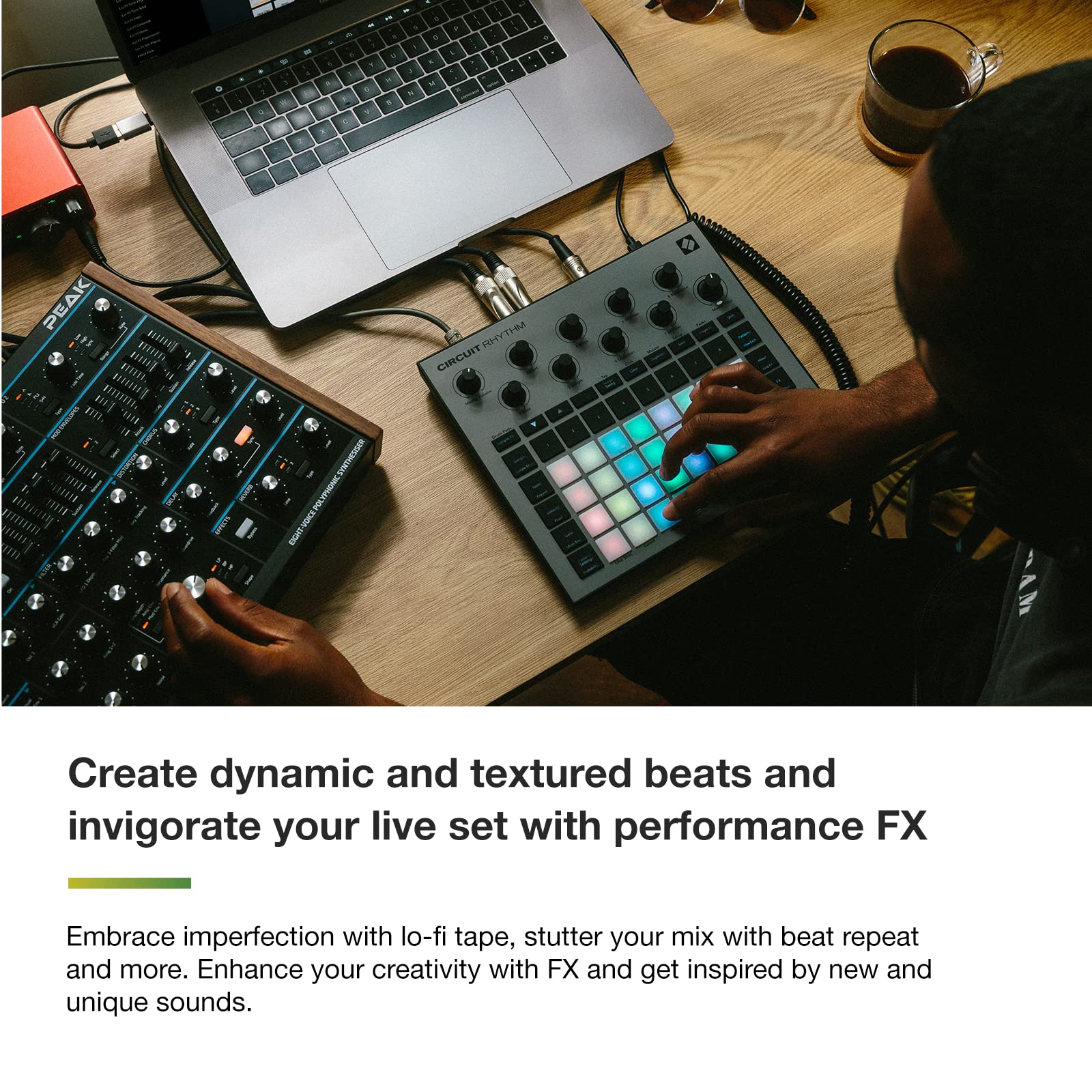 Novation Circuit Rhythm: Sampler And Groovebox With Eight Sample Tracks For Making And Performing Beats