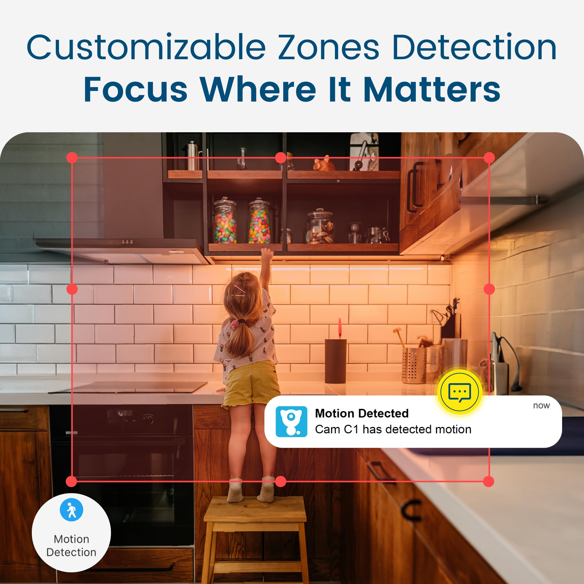 Litokam Indoor Camera, Cameras For Home Security With Night Vision, Pet Camera With Phone App, 2K Indoor Security Camera, Motion