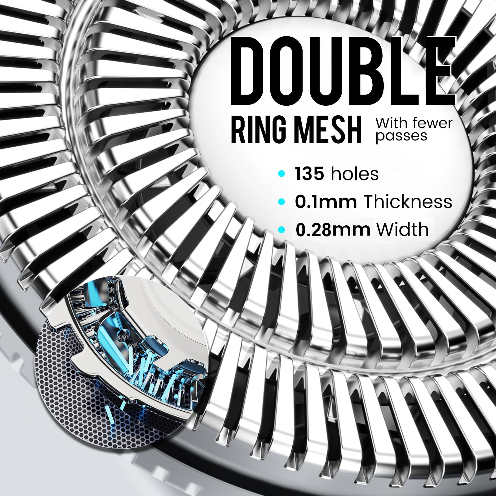 Yiriso Electric Razor For Men, Mens Electric Shavers, Wet & Dry Shaver With Pop Up Trimmer, Usb C Rechargeable Waterproof Portab