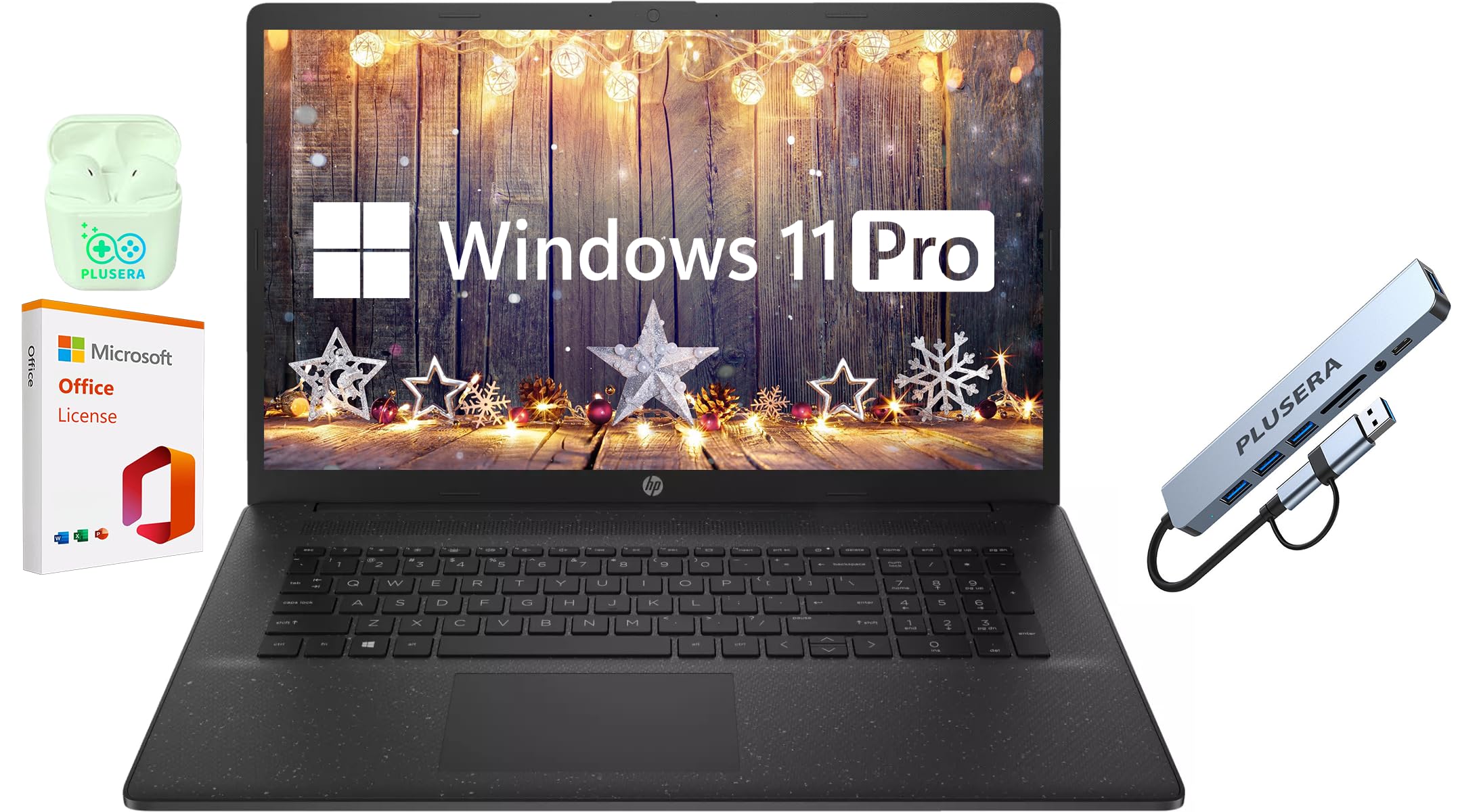 Hp 17.3'' Business Laptop Computer, 64Gb Ram 2.2Tb Storage (2Tb Ssd+256Gb Docking Station Set), 10 Core Intel Core I5, Windows 1