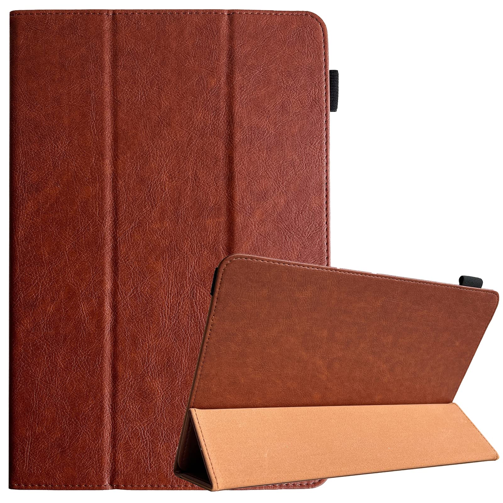 9.5 10.5 Inch Tablet Case, Universal Protective Cover Stand Folio Case For 9 10 10.2 Inch Android Touchscreen Tablet, Brown