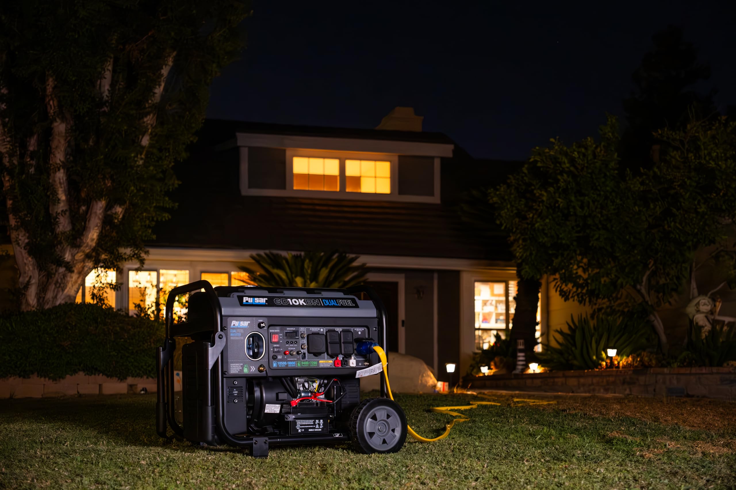 Pulsar 10500W Dual Fuel Portable Inverter Generator For Residential And Camping Use Gd10Kbn