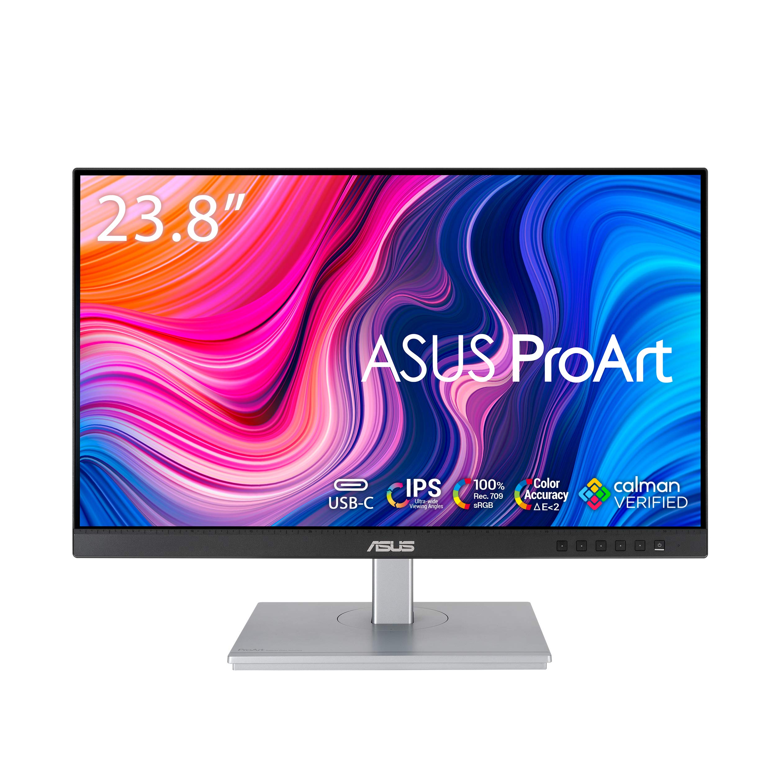 ASUS ProArt Display PA247CV 23.8 inch Monitor  IPS, Full HD (1920 x 1080), 100% sRGB, 100% Rec. 709, Color Accuracy ?E < 2, Cal