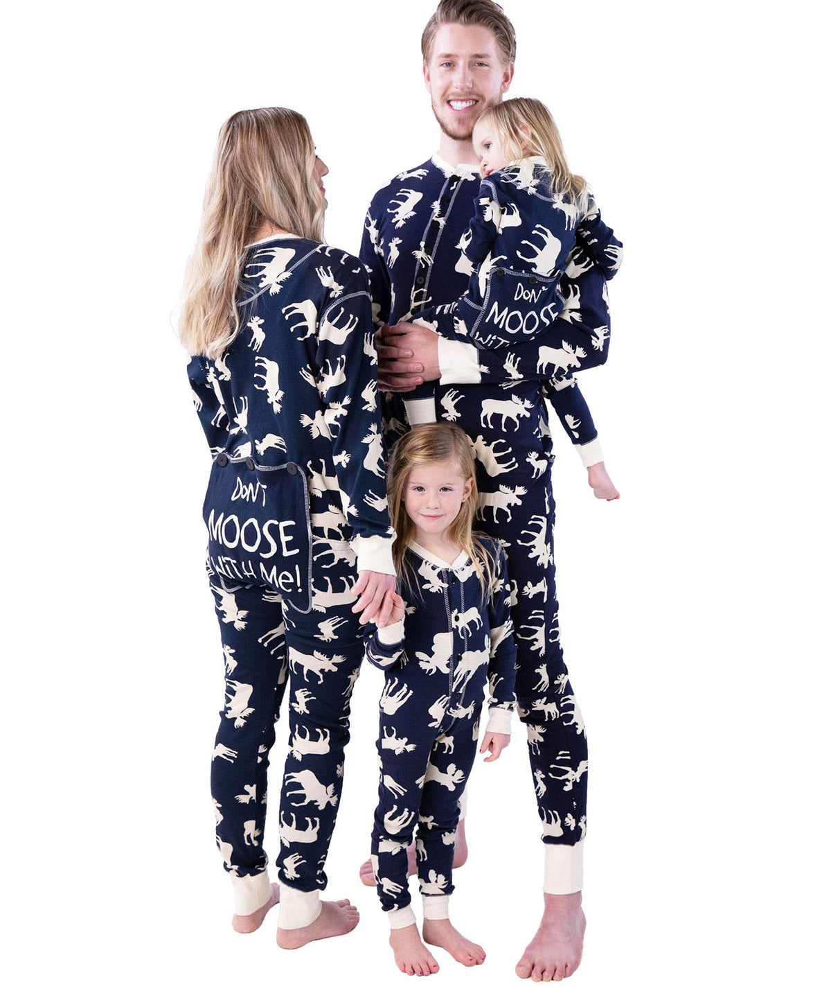 Lazy One Flapjacks, Matching Pajamas For The Dog, Baby  Kids, Teens, And Adults (Classic Moose Blue, X Small)