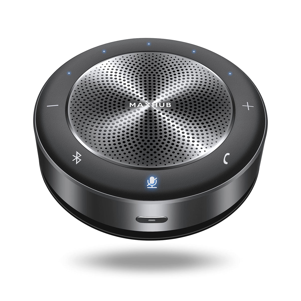 Enther&Maxhub Bluetooth Speakerphone,Usb Conference Speaker With 6 Microphones, Enhanced 360 Voice Pickup And Noise Reduction,16