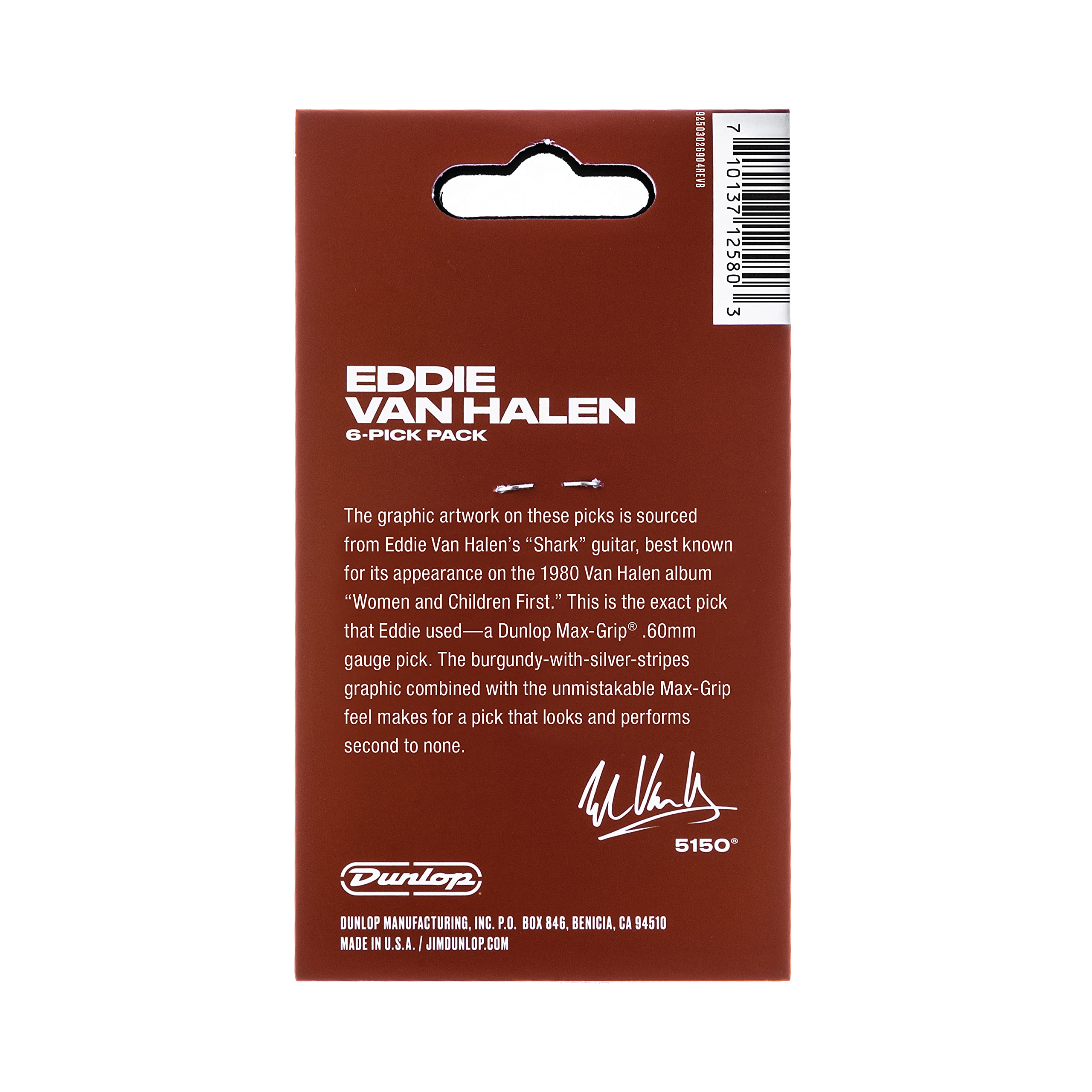 Jim Dunlop Evp 5150 Max Grip .73Mm Guitar Picks   6 Pack