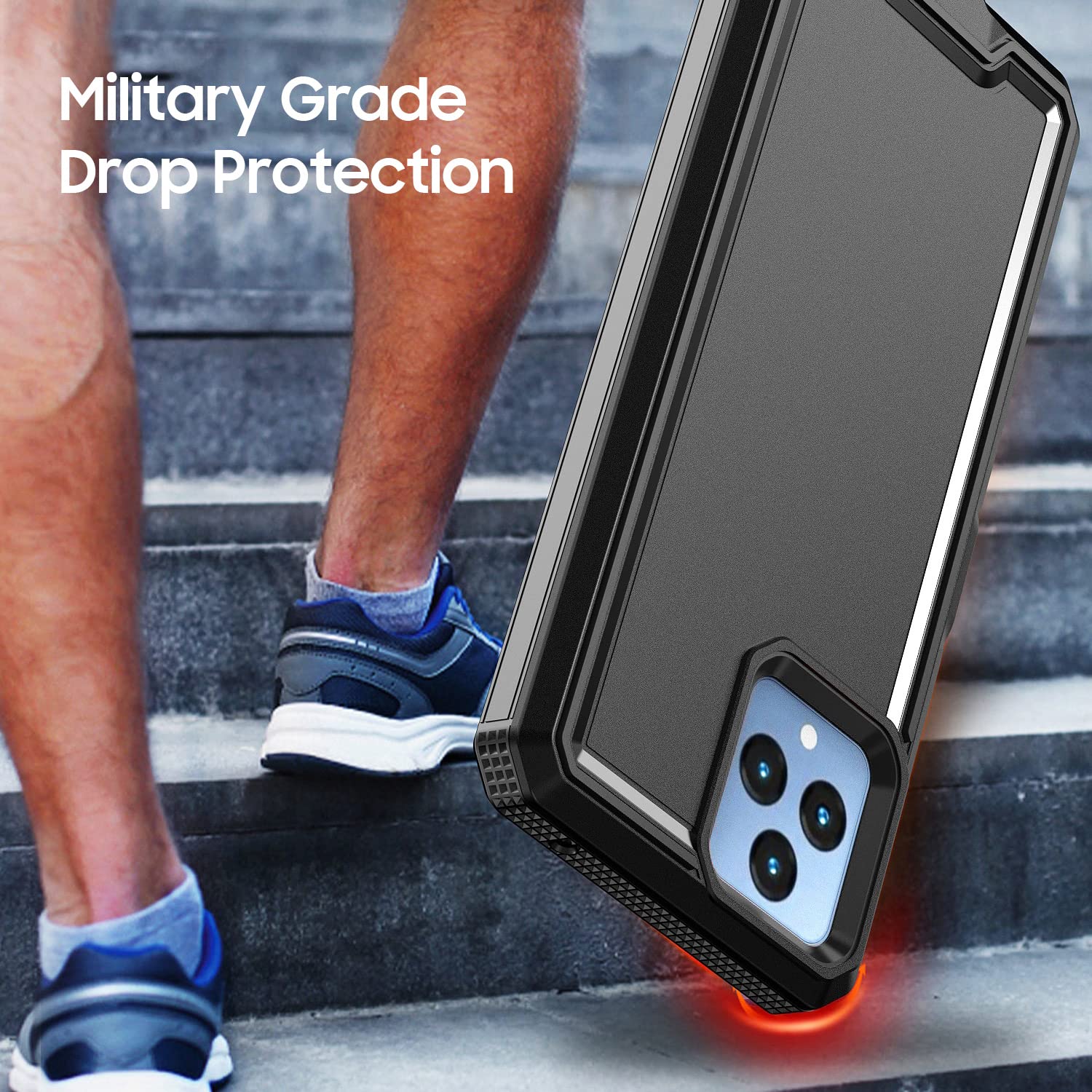 Lekevo For Revvl 6 5G / Revvl 6X 5G Phone Case, With Screen Protector, Heavy Duty Dual Layer Phone Case, Military Grade Drop Pro