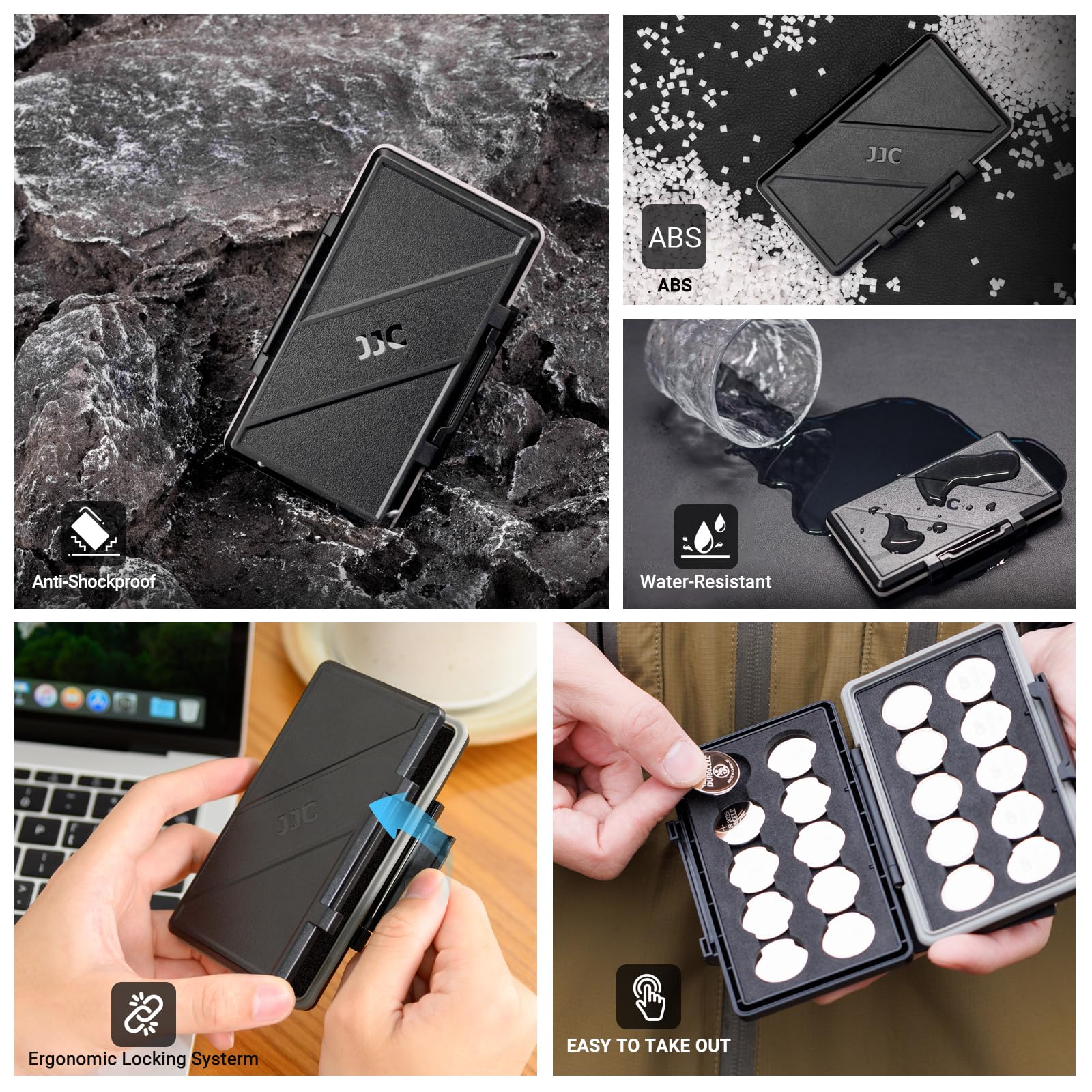 Cr2032 Battery Case Holder Storage,Water Resistant Anti Shock, Coin Cell Battery Case For 20X Cr2032 / Cr2025 / Cr2045 / Cr2016,