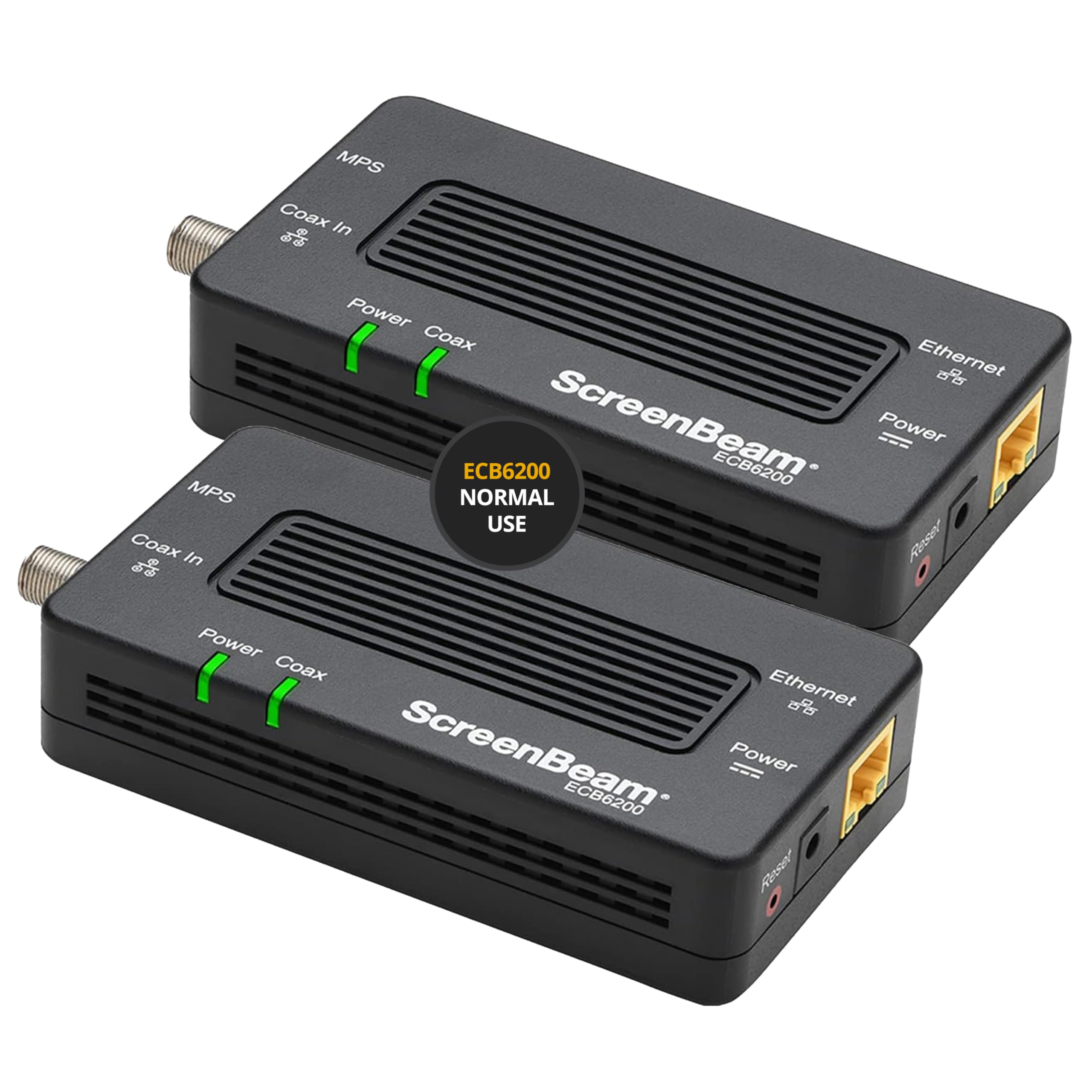 Screenbeam Bonded Moca 2.0 Network Adapter For High Speed Internet, Ethernet Over Coax   Starter Kit (Model: Ecb6200K02)