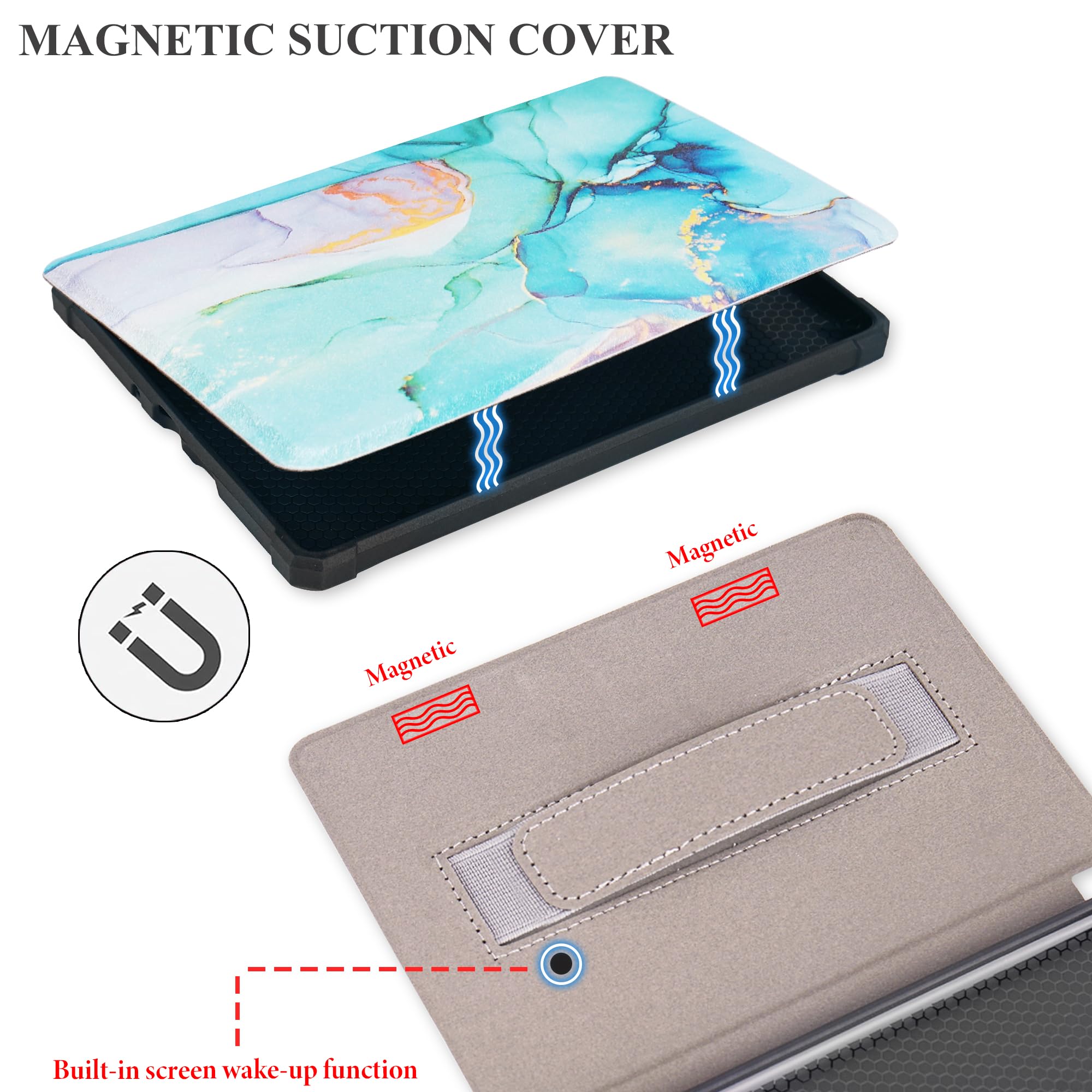 Haecsfl Case For 6.8'' Kindle Paperwhite (11Th Generation 2021) And Kindle Paperwhite Signature Edition,Pu Leather Soft Tpu Ligh