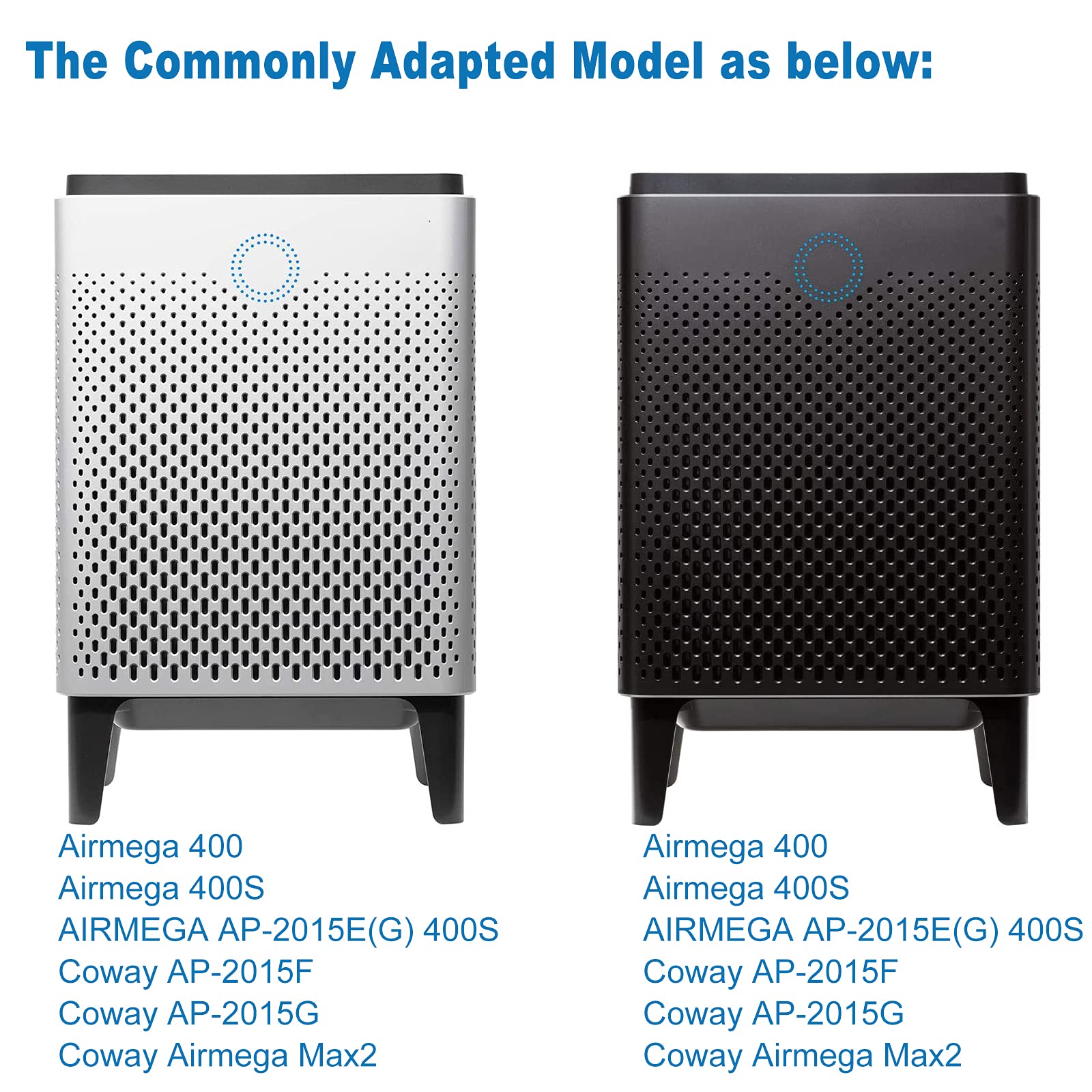 Laukowind For Coway Airmega 400 400S Max2 True Filter Replacement Set Compatible With Smart Technology App Enabled Alexa Green A