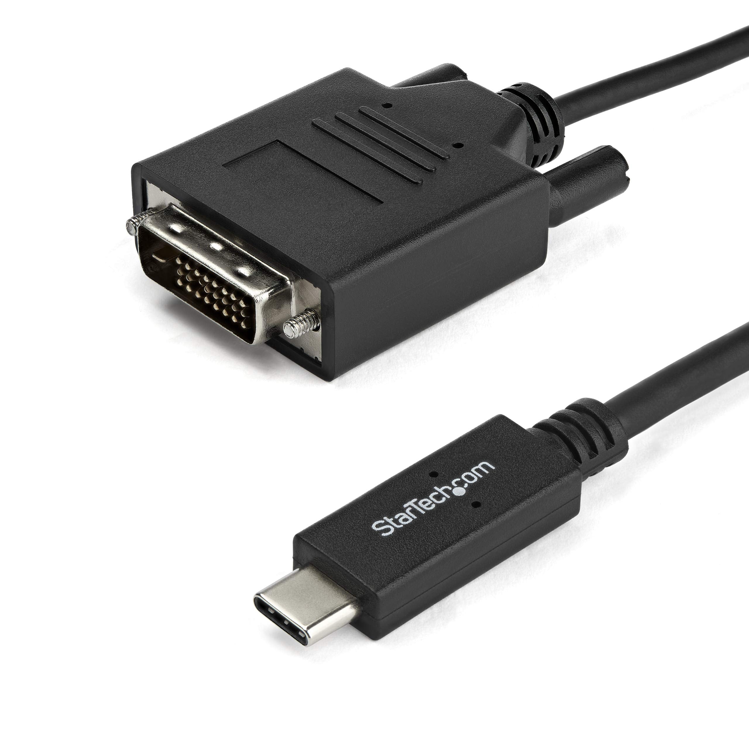 Startech.Com 3.3 Ft / 1 M Usb C To Dvi Cable   Usb Type C Video Adapter Cable   1920 X 1200   Black (Cdp2Dvimm1Mb)