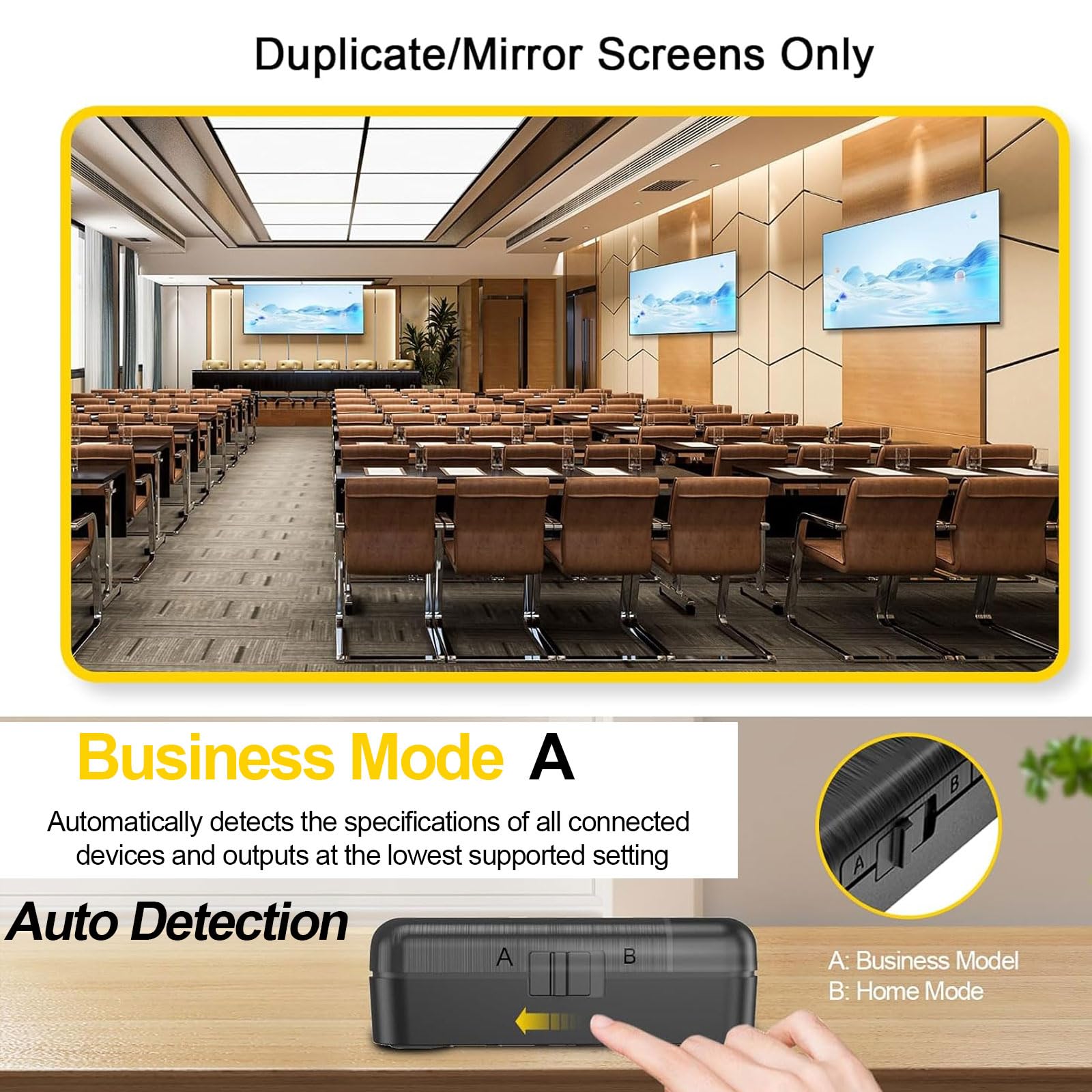 Sherriva 4K Hdmi Splitter 1X4   Hdmi Splitter 1 In 4 Out, 4K@60Hz, 1080P@240Hz, Auto Downscaling, Hdr, Hdcp 2.3, 18 Gbps, Edid,