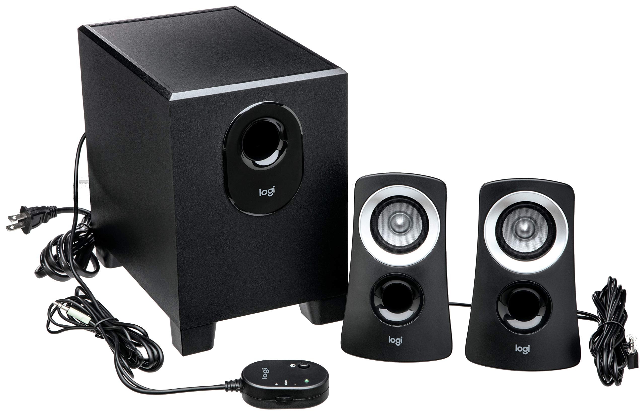 Logitech Z313 2.1 Channel Multimedia Speaker System with Volume Control Remote
