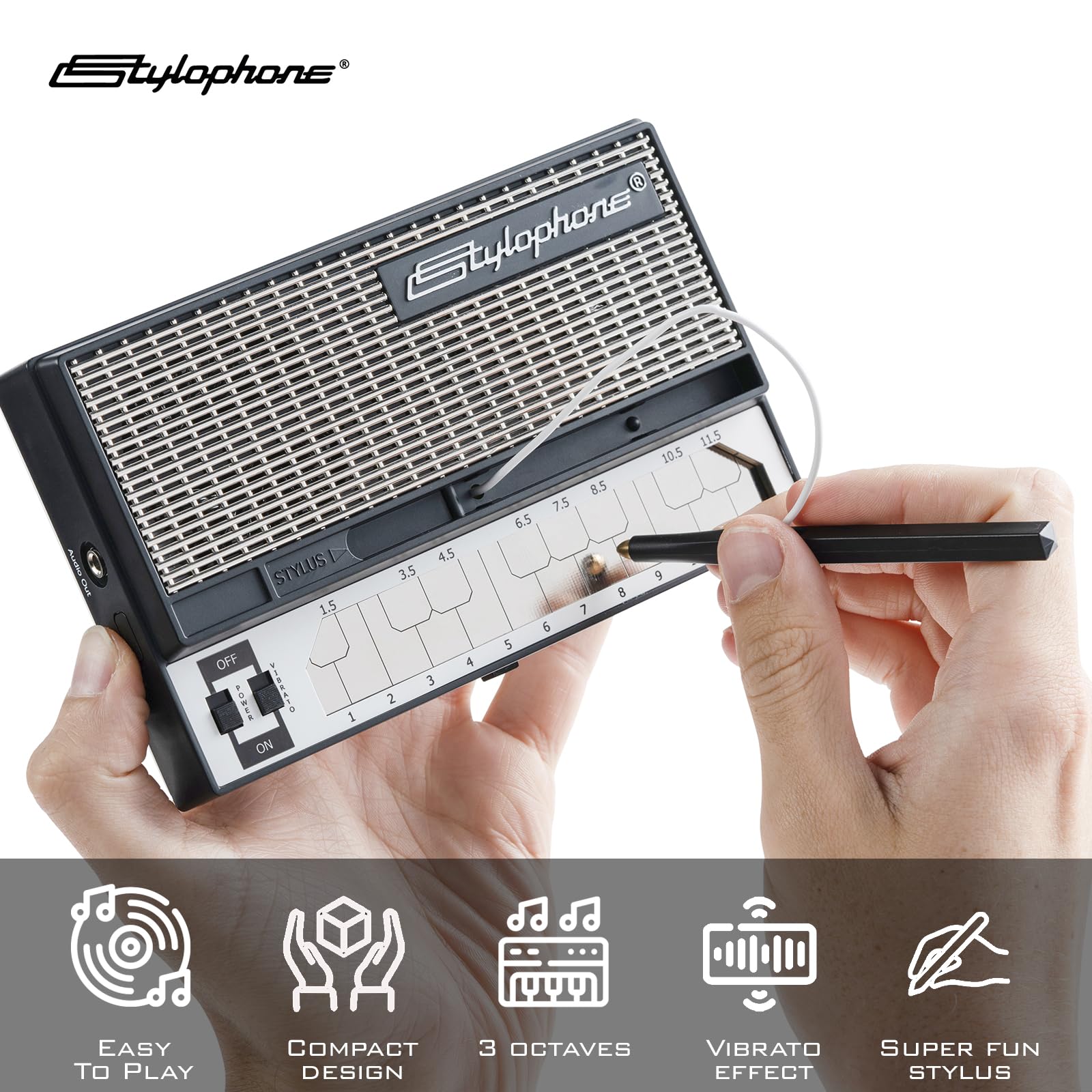 Stylophone The Original Pocket Electronic Synthesizer | Synth Musical Instrument | Synthesizer Keyboard | Stylophone Instrument