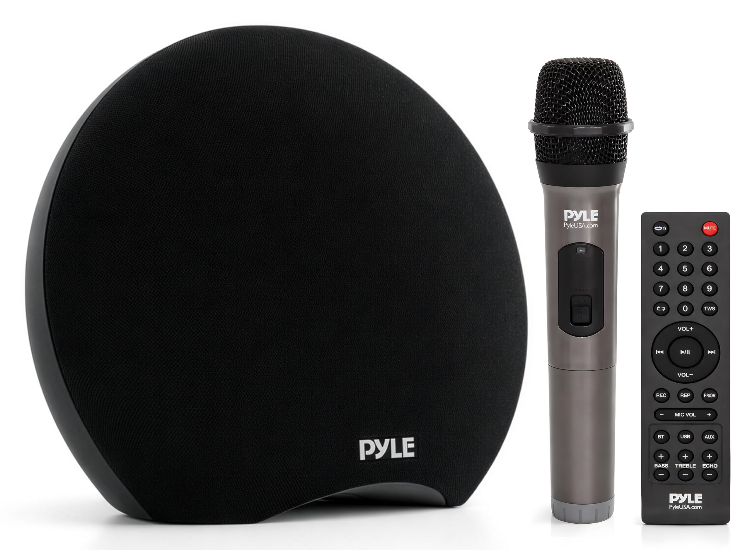 Pyle Portable Speaker Bluetooth | 280W Portable Waterproof Bluetooth Speaker with Dual 3 Subwoofers, Wireless Mic, TWS, MP3/U