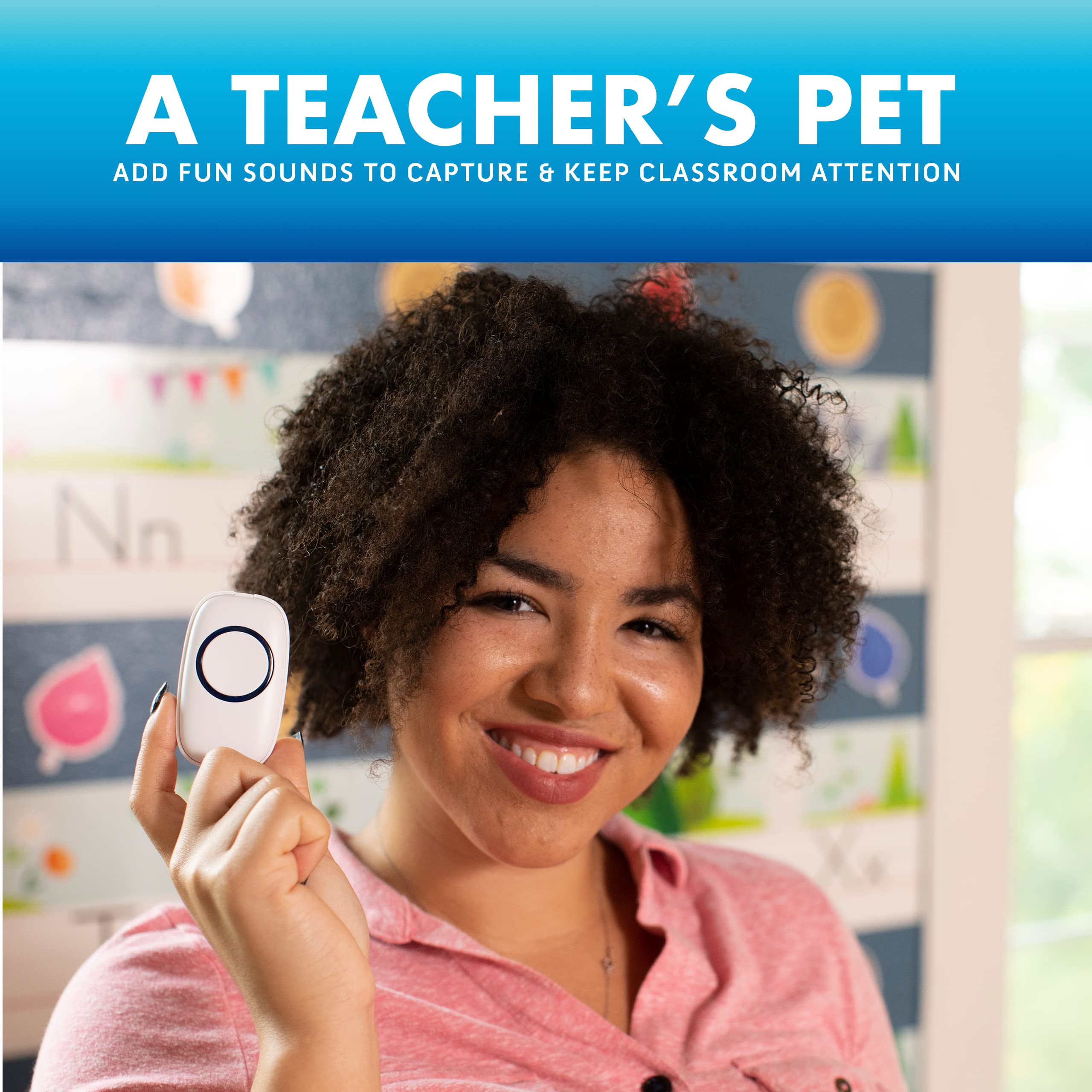 SadoTech Wireless Doorbell System - 2 Push Buttons & 1 Plug-In Receiver, Battery Operated, LED Flash, White - Ideal for Home & Business