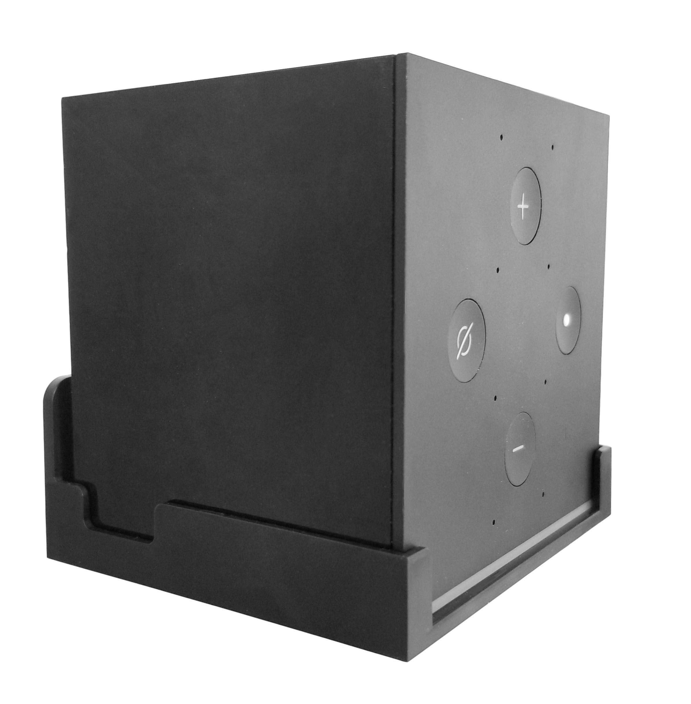 Dot Genie Easy Hanging Fire Tv Cube Wall Mount (Fits 1St & 2Nd Gen And New 3Rd Gen Fire Tv Cube) | Updated For More Support | Totally Hides Cords | Improves Visibility | Quick Install