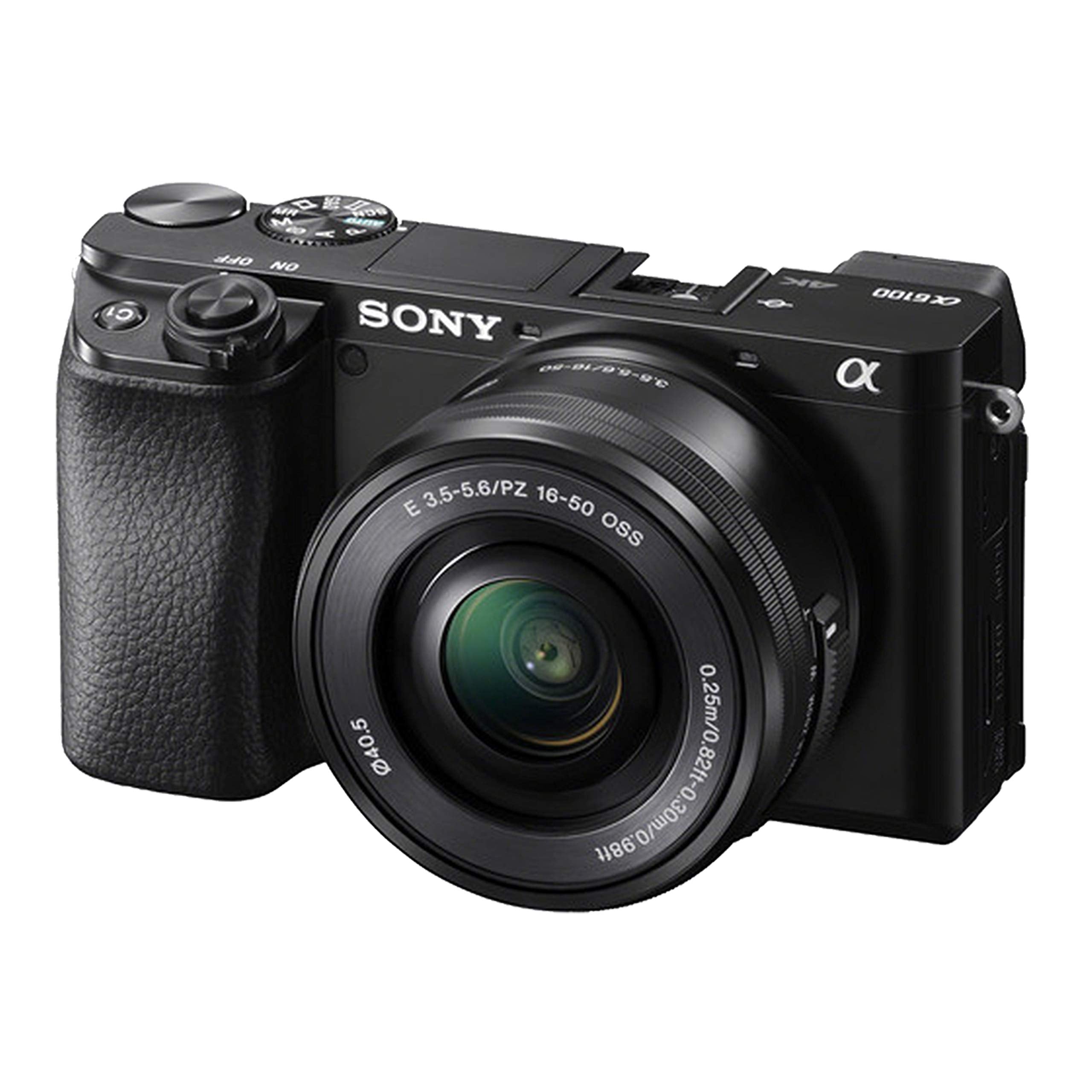 Sony Alpha A6100 Mirrorless Camera With 16-50Mm And 55-210Mm Lenses Bundle + Extreme Speed 64Gb Memory + T-Mount 420-800Mm Telep
