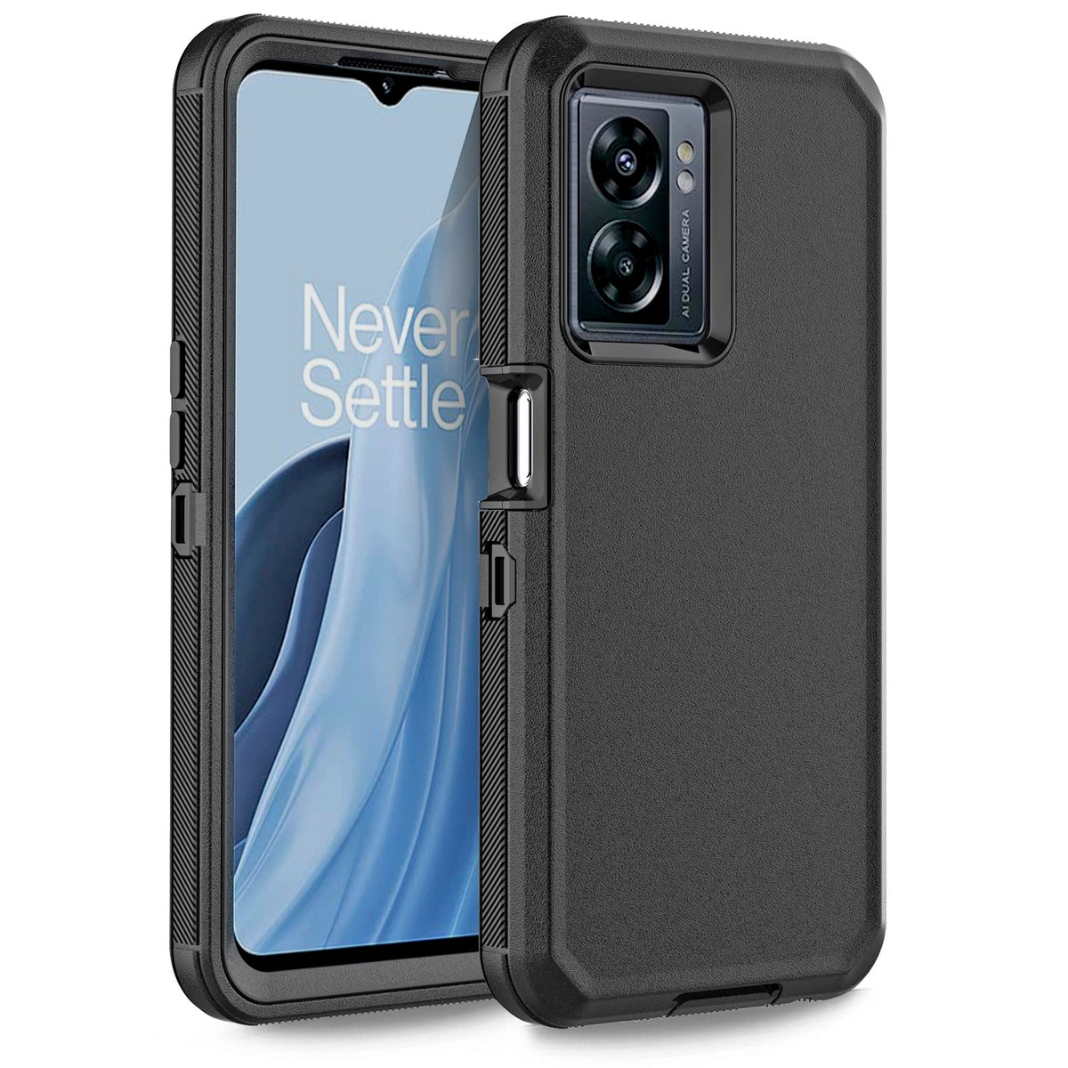 Anloes For Oneplus Nord N300 5G Case, Defender Phone Case Heavy Duty Shockproof Dustproof Rugged Protective, 3 In 1 Bumper Cover