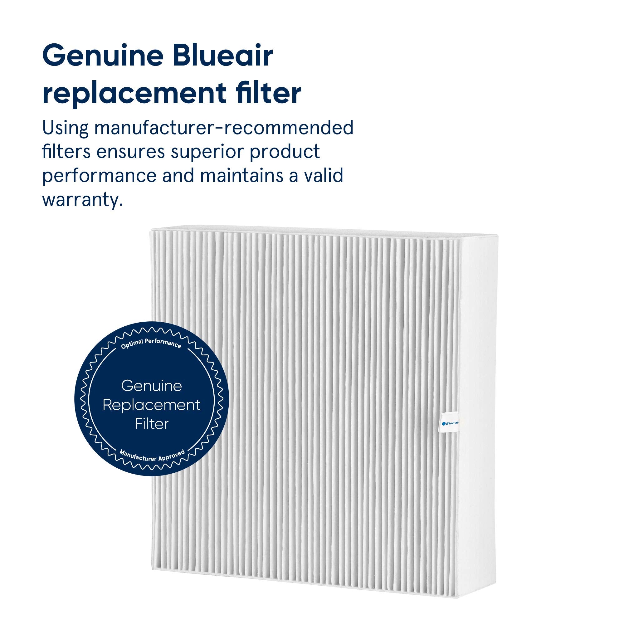 Blueair Blue Pure Fan Genuine Replacement Filter, Particle Filter For Large Pollutants Like Pollen & Dust