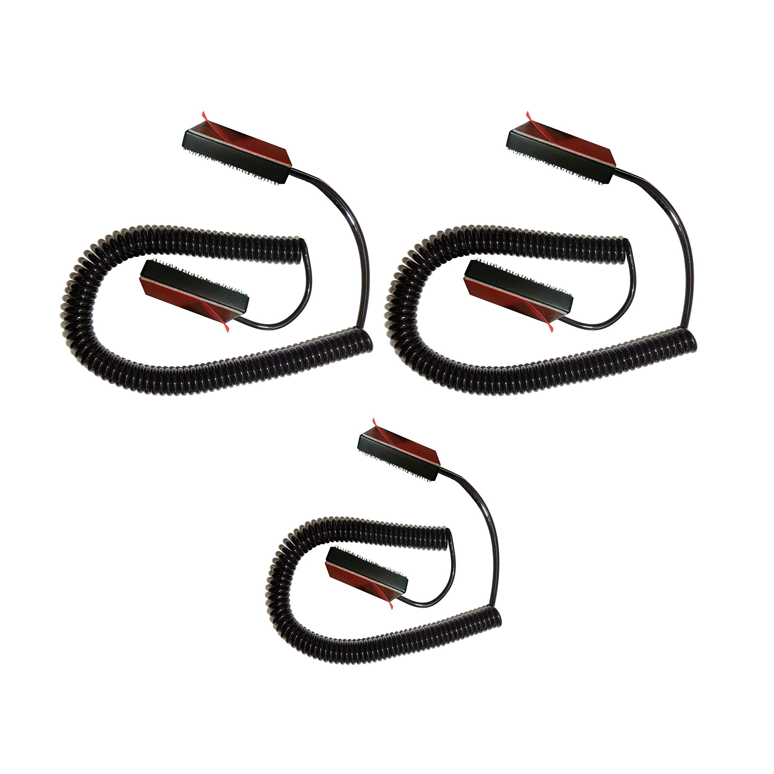 Universal Coiled Security Cable Bulk Pricing Available   Remote Control Tether Security Cable Leash With Hook And Loop Fastener