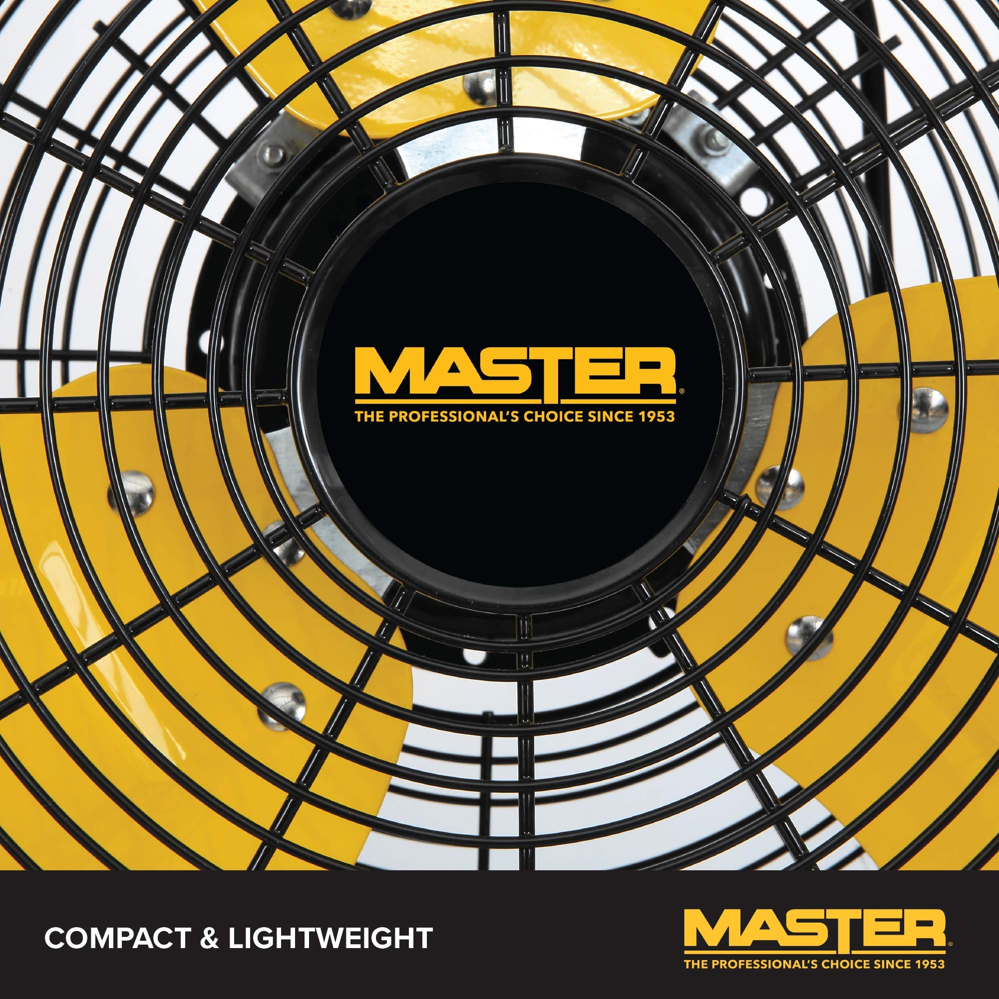 Master 20'' Industrial High Velocity Floor Fan With 3 Speed Settings. Use For Shop, Garage Or Warehouse. All Metal Construction