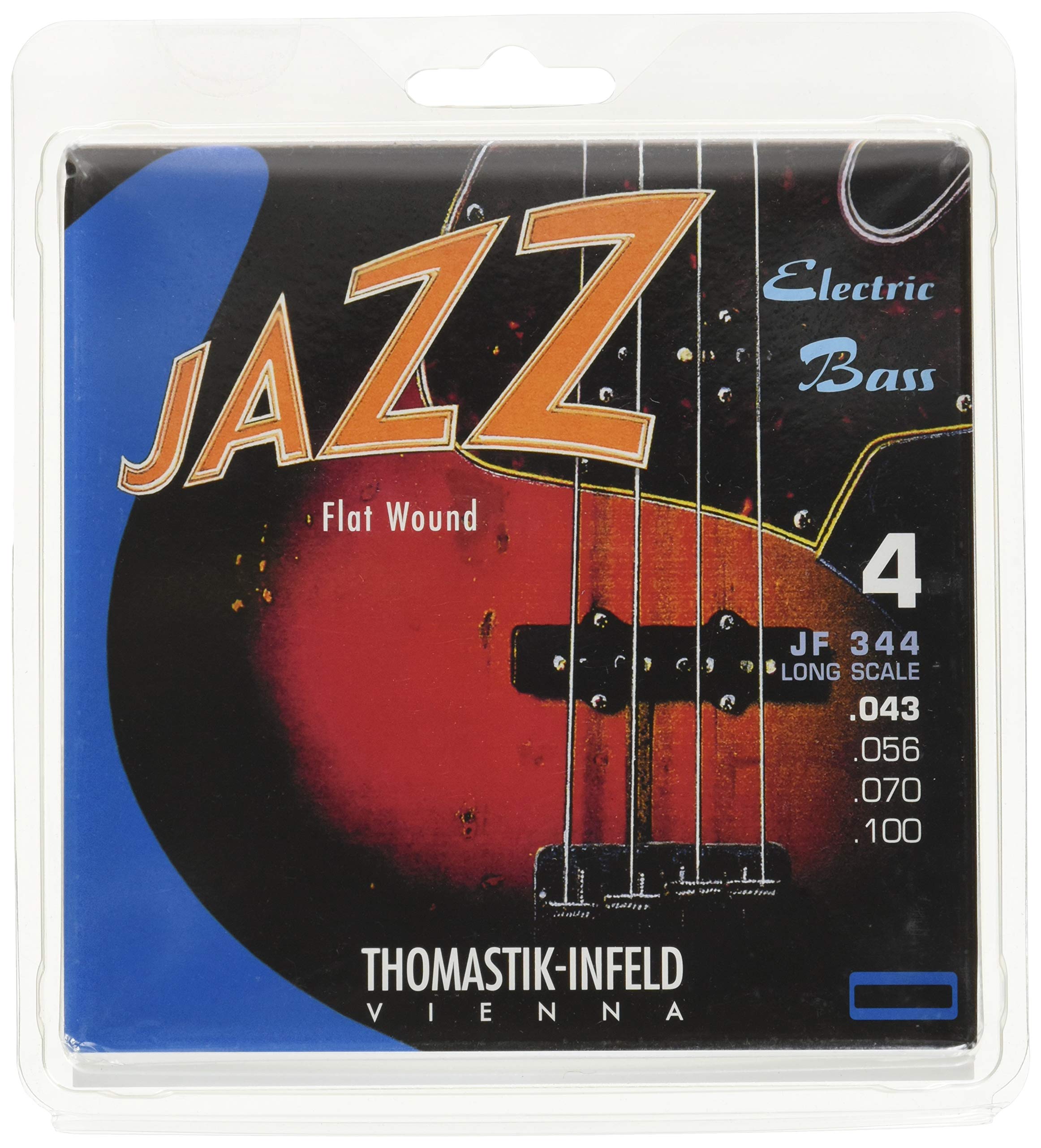 Thomastik-Infeld Bass Guitar Strings - Flatwound Bass Strings For a Rich and Warm Traditional Jazz Sound - Durable String Set In