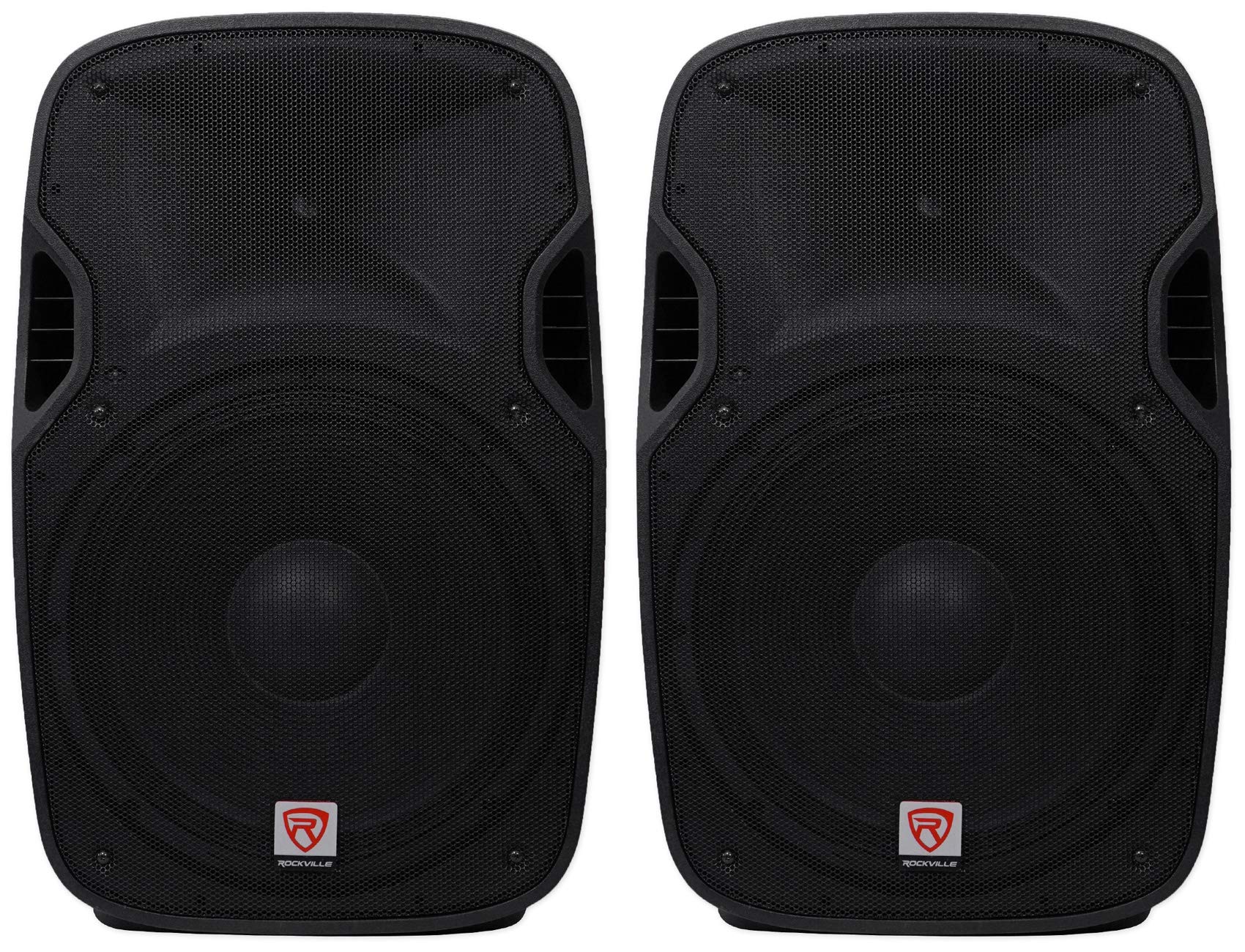 Rockville (2) Spgn154 15'' Passive 1600W Dj Pa Speakers Lightweight Cabinet 4 Ohm