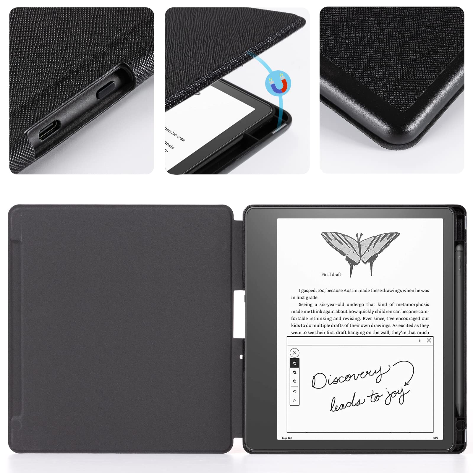 Cobak Case For Kindle Scribe   All New Pu Leather Cover With Auto Sleep Wake Feature For Kindle Scribe 10.2'' 2022 Released With