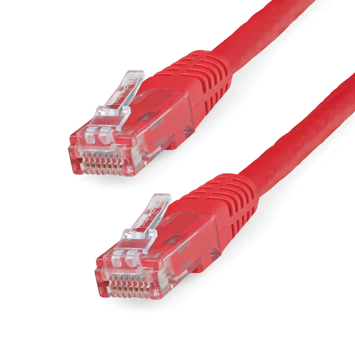 Startech.Com 10Ft Cat6 Ethernet Cable   Red Cat 6 Gigabit Ethernet Wire  650Mhz 100W Poe++ Rj45 Utp Molded Category 6 Network/Pa