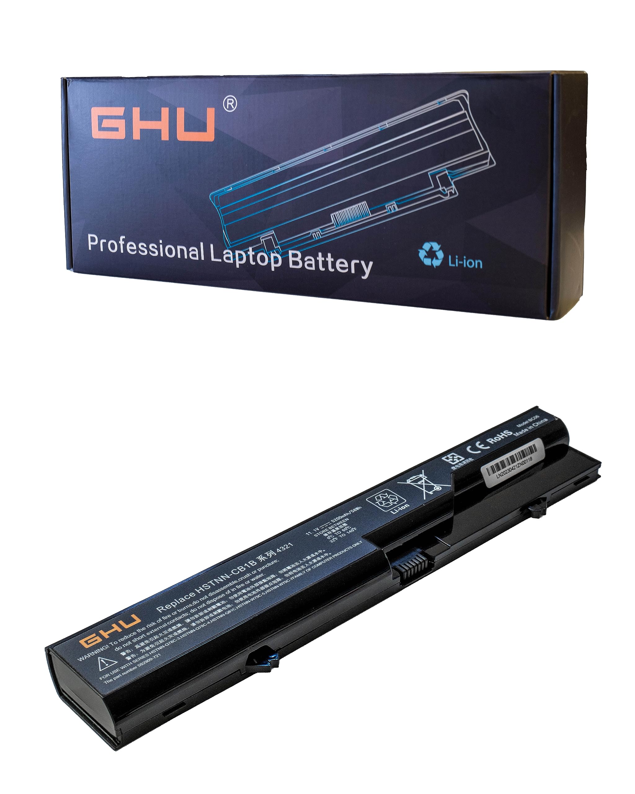 Ghu New Battery 58 Wh Replacement 593572 001 Hstnn Db1A Hstnn Cb1A Ph06 593573 001 Ph09 Compatible For Hp Probook 620 625 4320 4