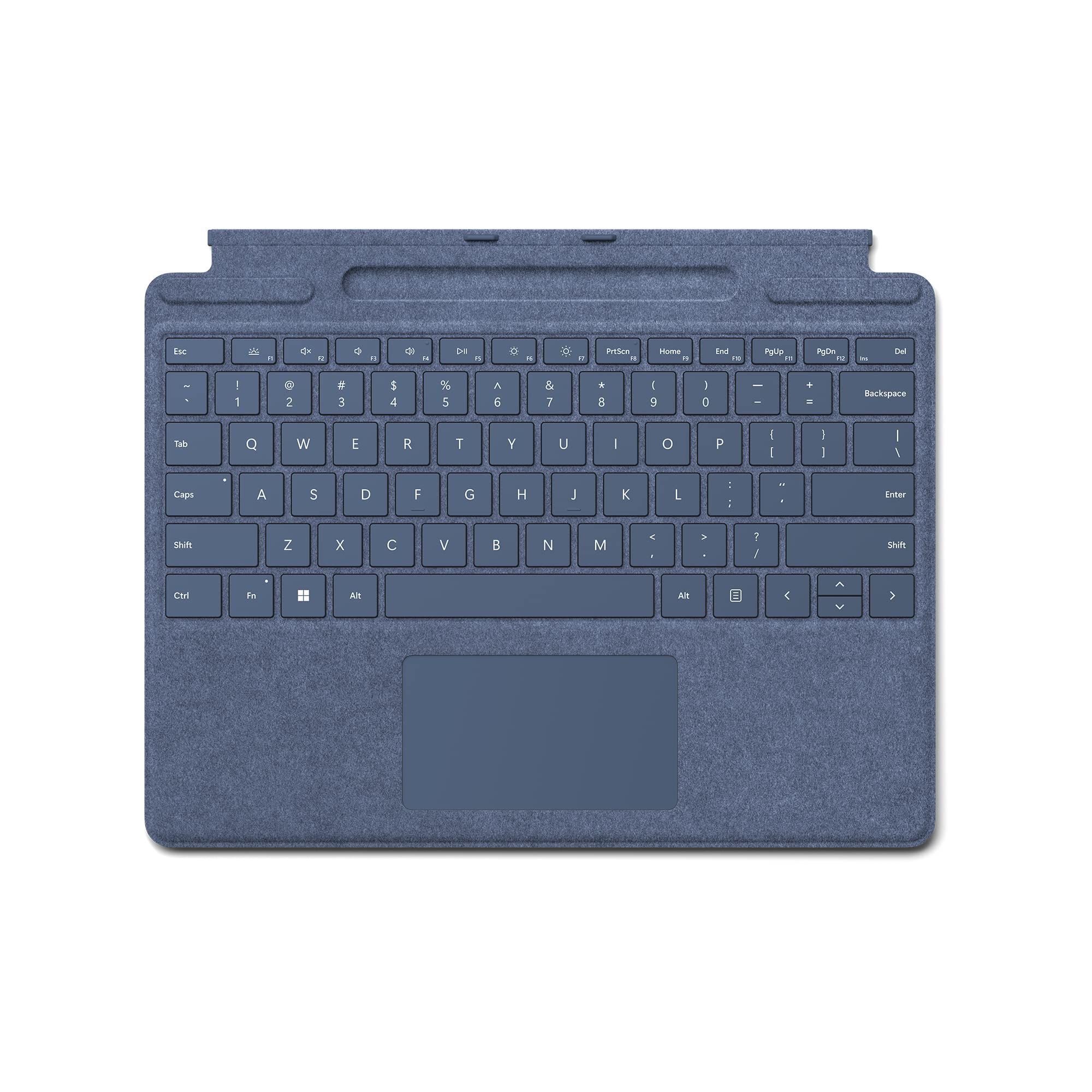 Microsoft Surface Pro Signature Keyboard, Backlit Keys and Large Trackpad, Durable and Smooth Alcantara Material, Sapphire Colou