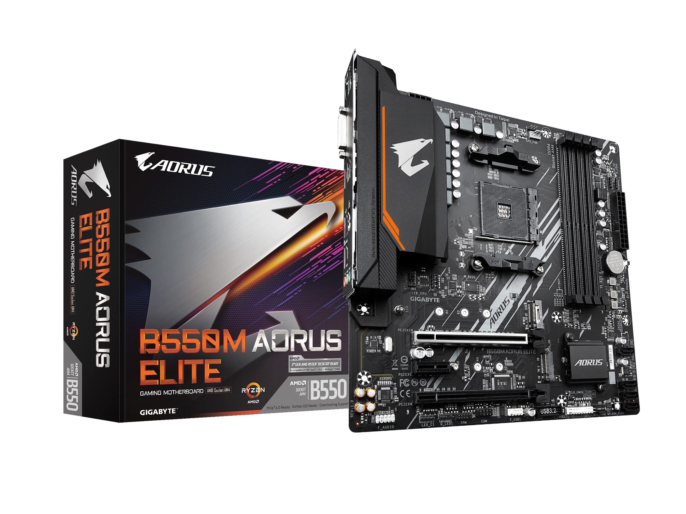 Gigabyte Gigabyte B550M Aorus Elite (Am4/ Amd/ B550/ Micro Atx/ Ddr4/ Dual M.2/ Pcie 4.0/ Realtek Gbe Lan/Gaming Motherboard)