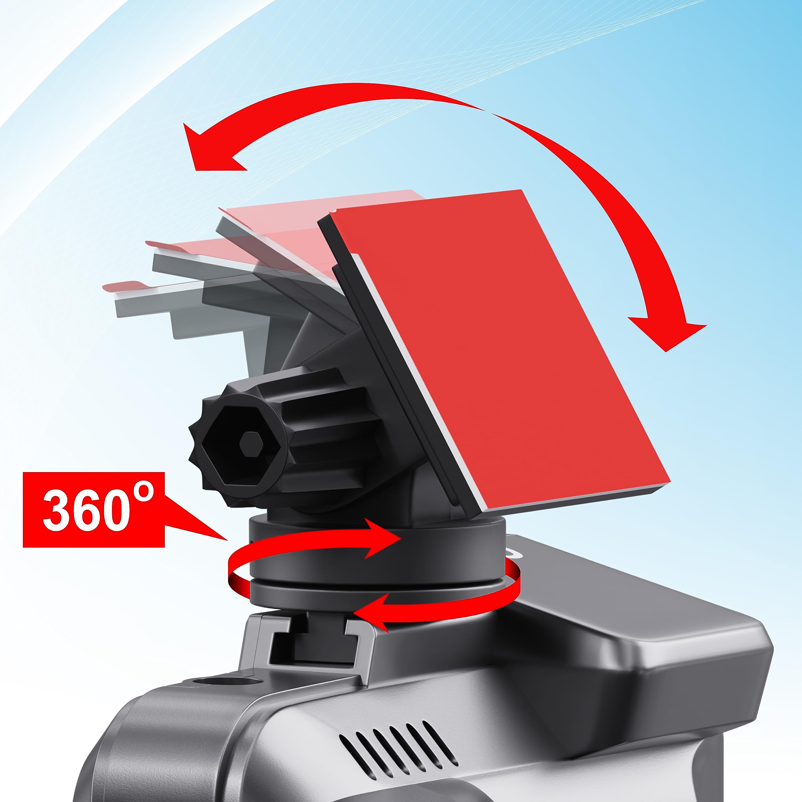 Rove 3M Sticky Mount For R2 4K, R2 4K Pro And R2 4K Dual Dash Cams | 1X 3M Adhesive Mount | 1X Spare 3M Sticky | 1X Electrostati