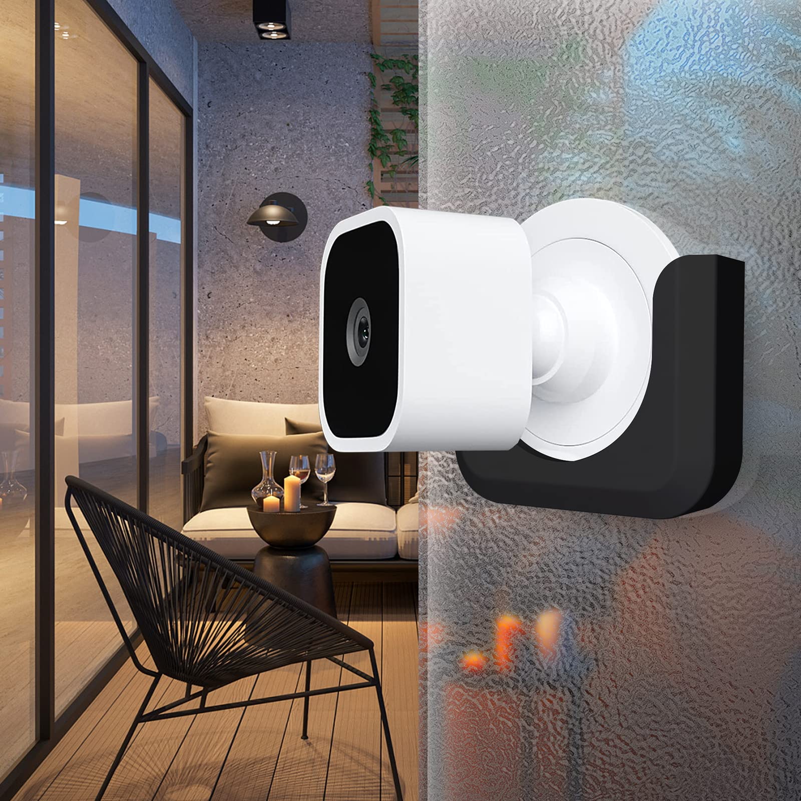 Blink Mini Camera Adhesive Wall Mount Bracket, Strong Adhesive Durable Camera Mount Stand For Blink Mini Indoor Camera, No Drill