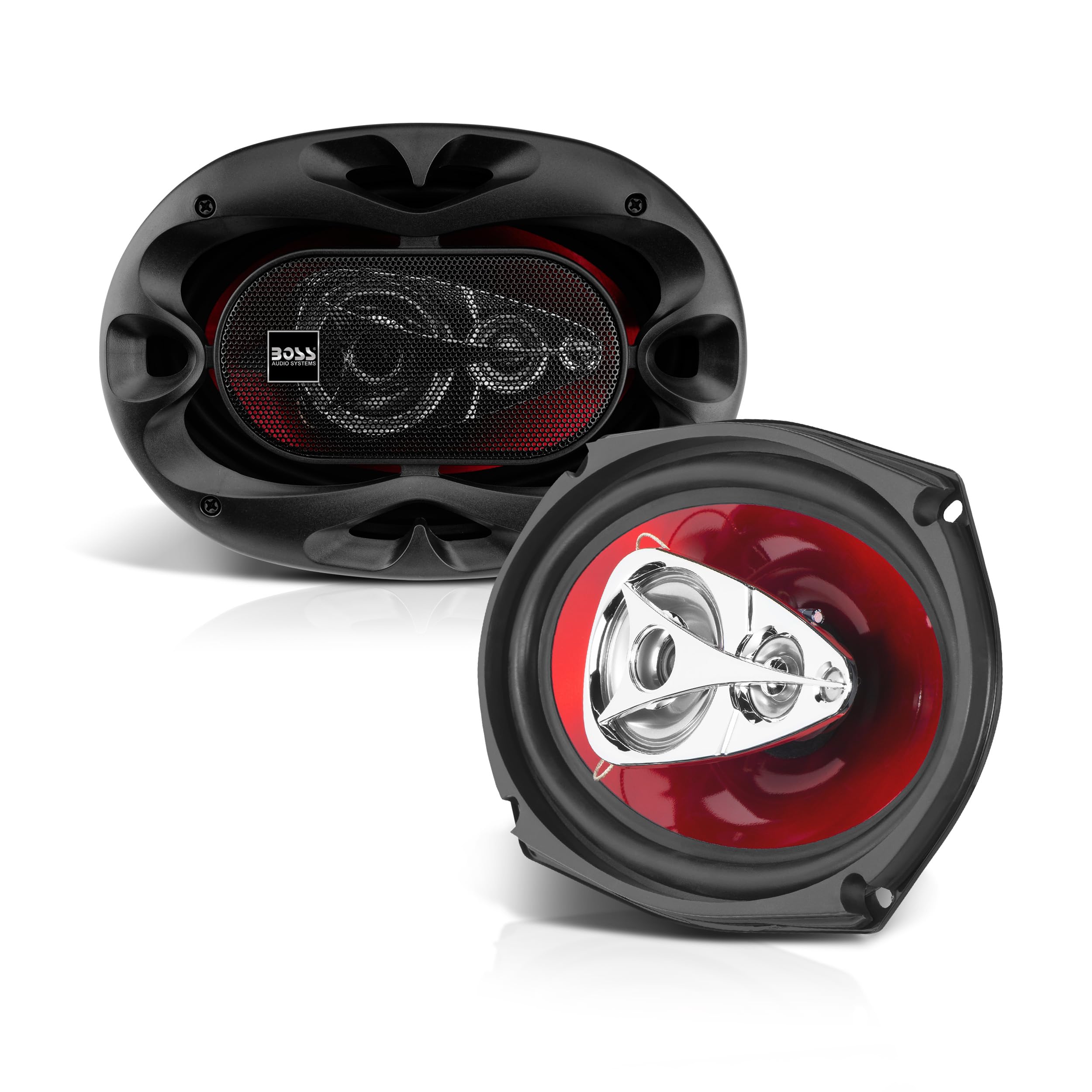 Boss Audio Systems Ch6940 Car Speakers   500 Watts Of Power Per Pair And 250 Watts Each, 6 X 9 Inch , Full Range, 4 Way, Sold In