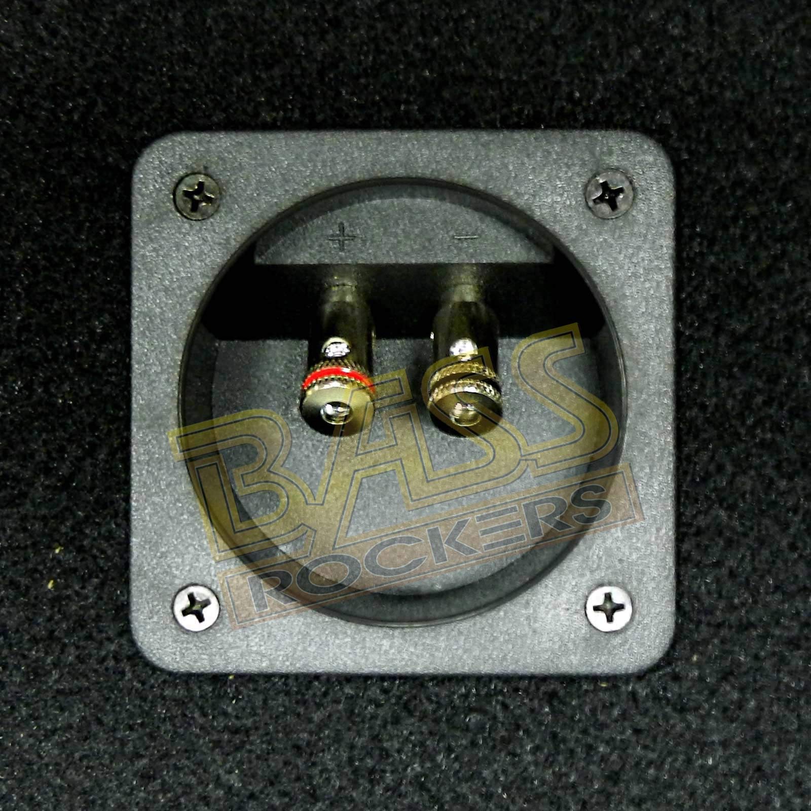 Bass Rockers 2X2 Speaker Pod 10''/4'' Enclosure Box W/Spring Terminal (Carpet Finish)