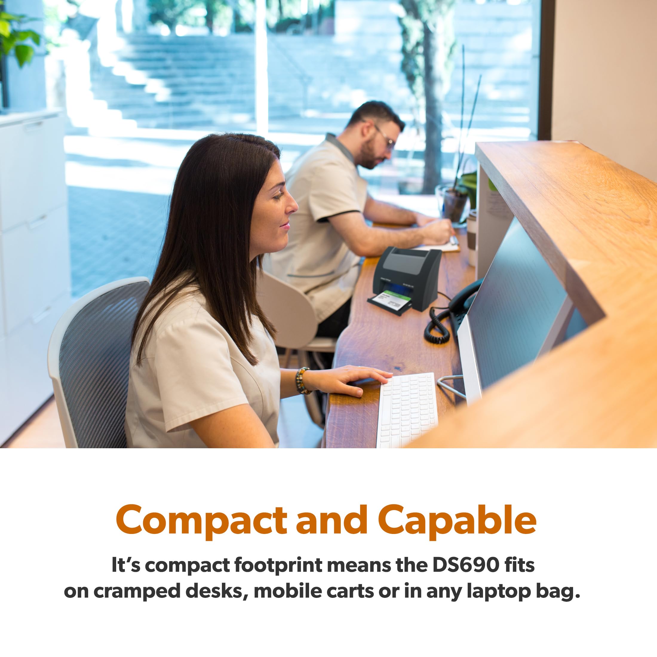 Ambir Nscan 690Gt-As High-Speed Vertical Card Scanner For Windows Pc