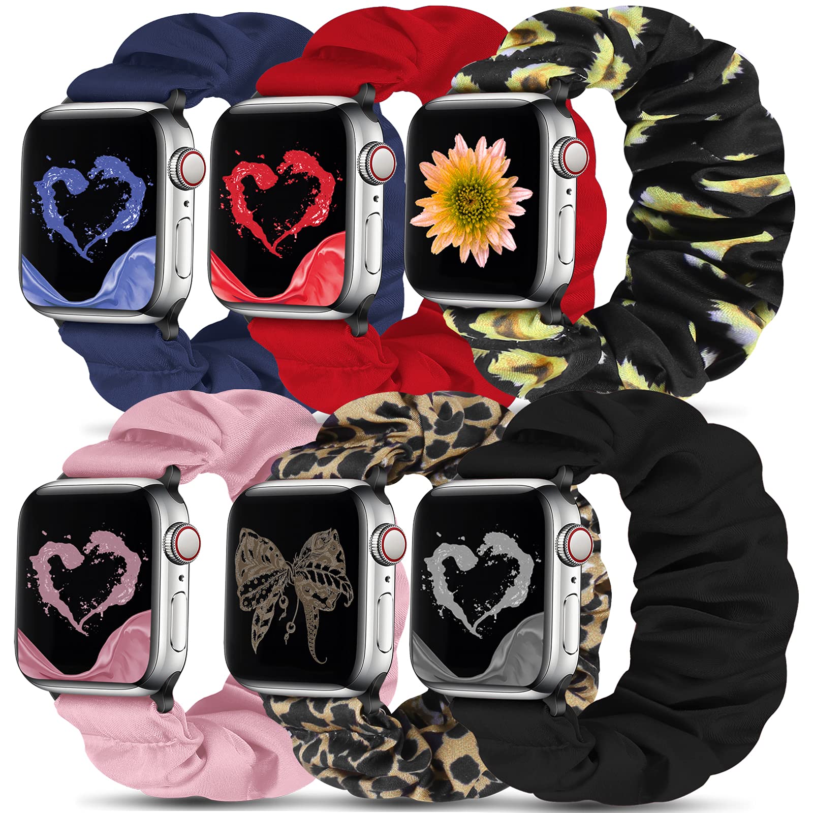 Beatlone Solo Loop Sport Bands Compatible For Scrunchie Apple Watch Band 38Mm 40Mm 41Mm 42Mm 44Mm 45Mm 49Mm Soft Stretchy Wristb