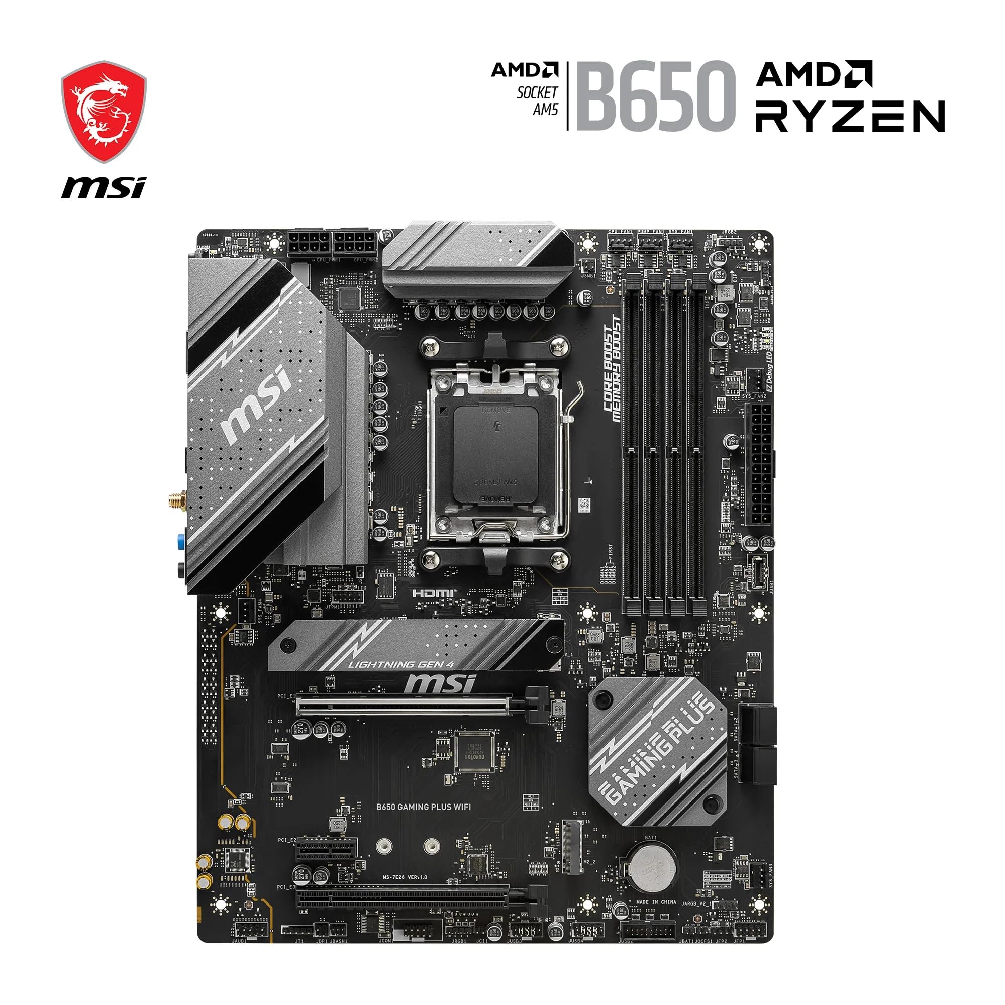 Msi B650 Gaming Plus Wifi Motherboard Amd B650 Socket Am5 Atx