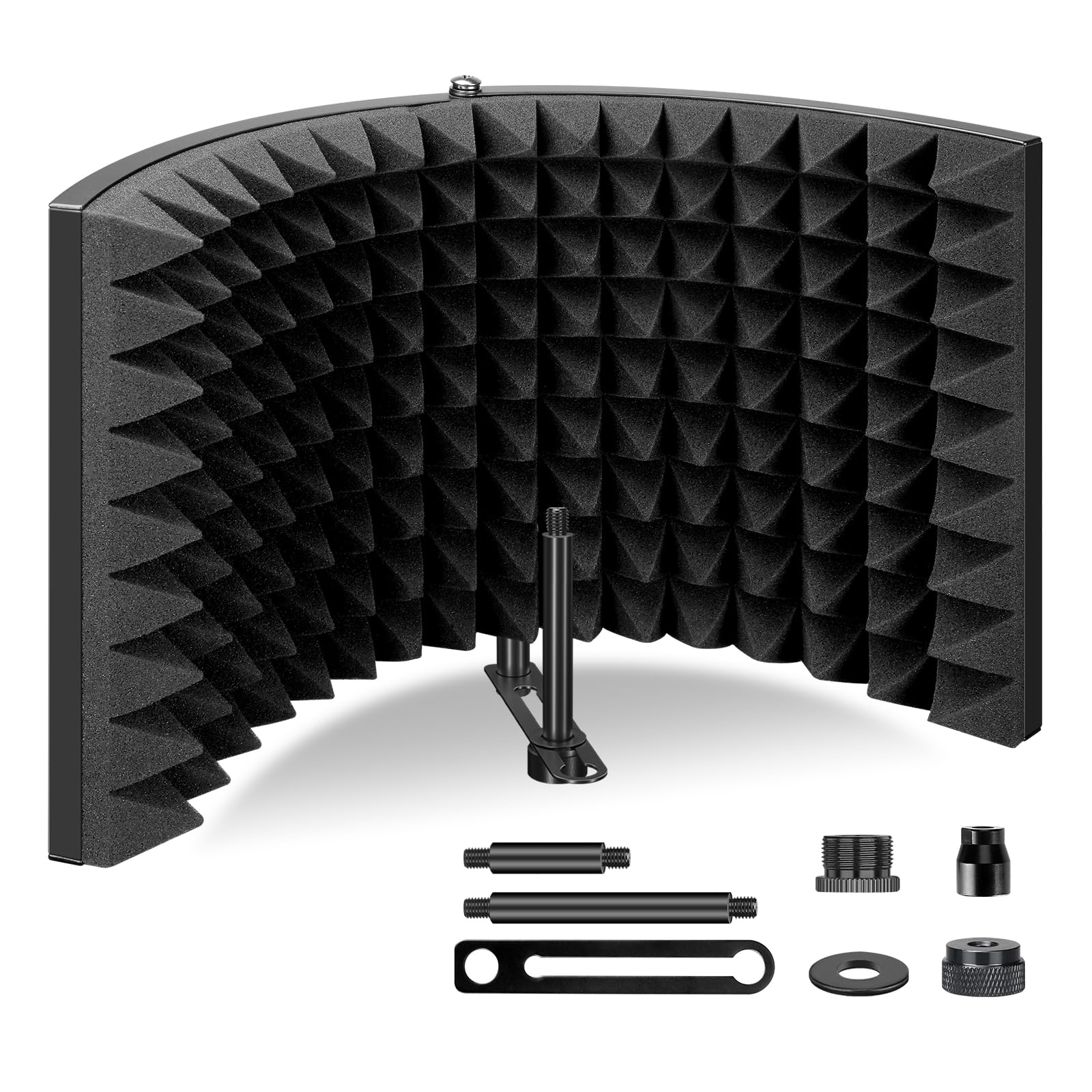 Aokeo Professional Studio Recording Microphone Isolation Shield,Suitable For Blue Yeti And Any Condenser Microphone Recording Eq