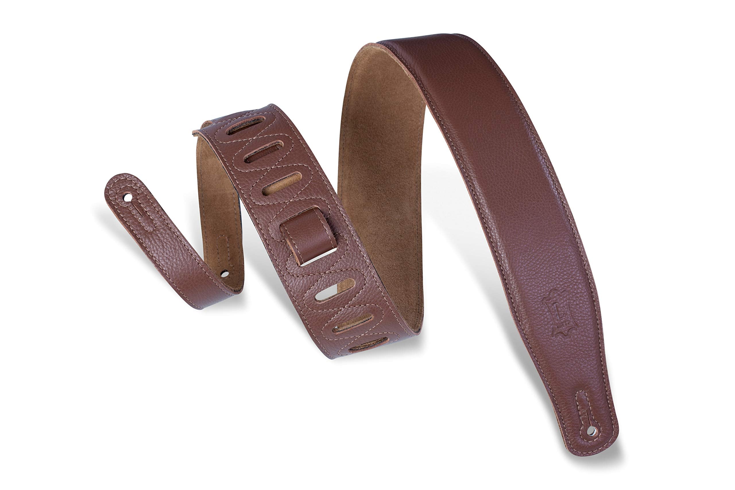 Levys Leathers Guitar Strap (M26GFBRN)