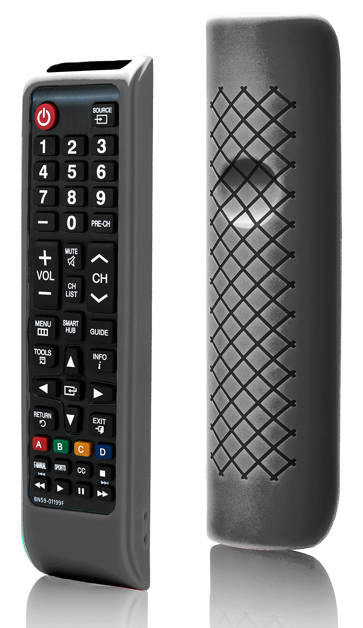 Remote Case For Samsung Tv Controller, Silicone Remote Cover For Bn59 01199F Samsung Remote Control, Smart Tv Remote Skin Sleeve Black