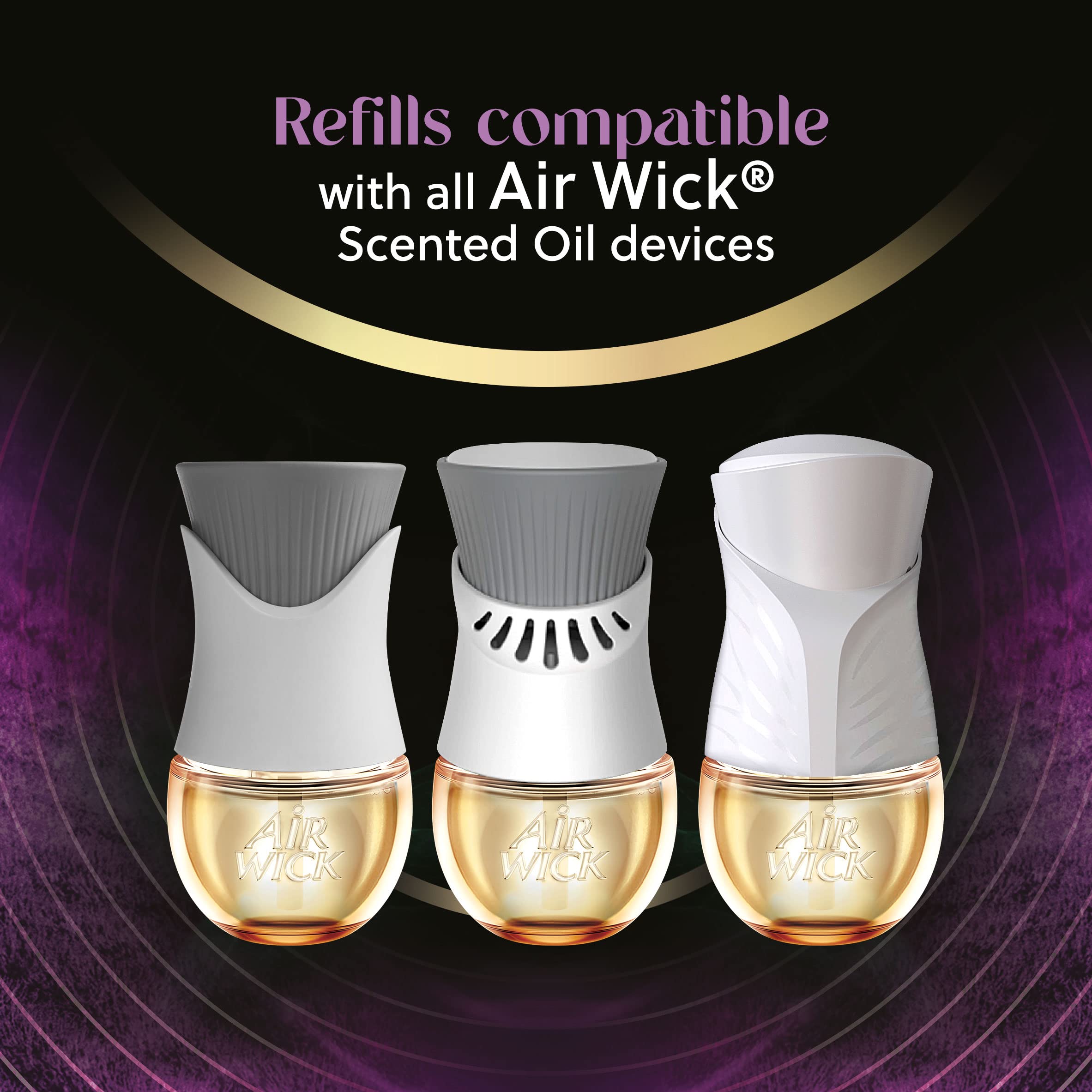 Air Wick Plug In Scented Oil Refill, 5Ct, Lavender & Waterlily, Air Freshener, Essential Oils